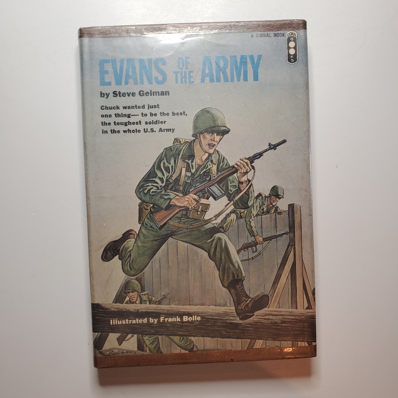 1st Edition EVANS OF THE ARMY Steve Gelman Frank Bolle HC DJ YA Military Chapter