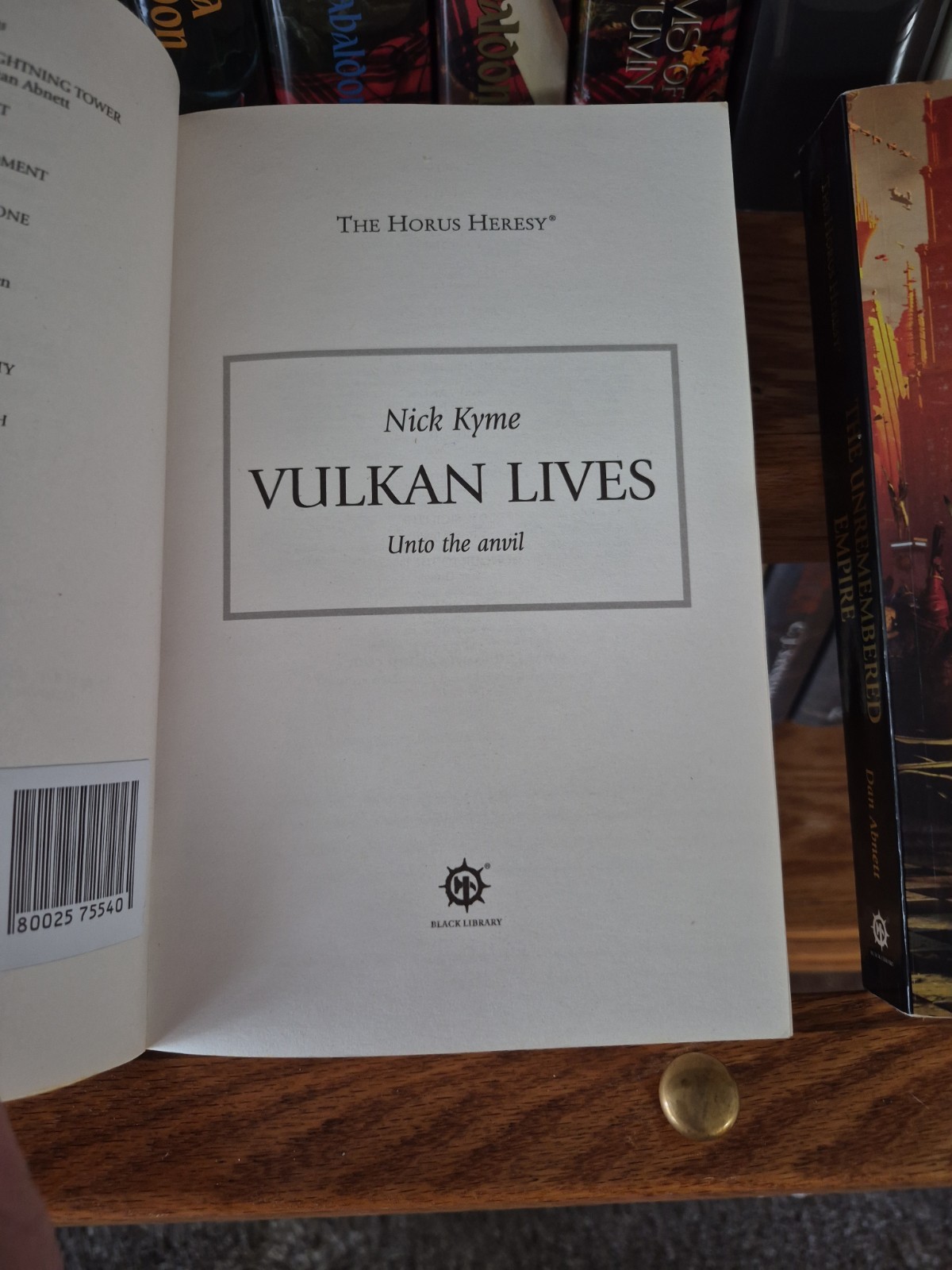 The Horus Heresy Lot of 3 Vulkan Lives–Unremembered Empire–Deliverance Lost