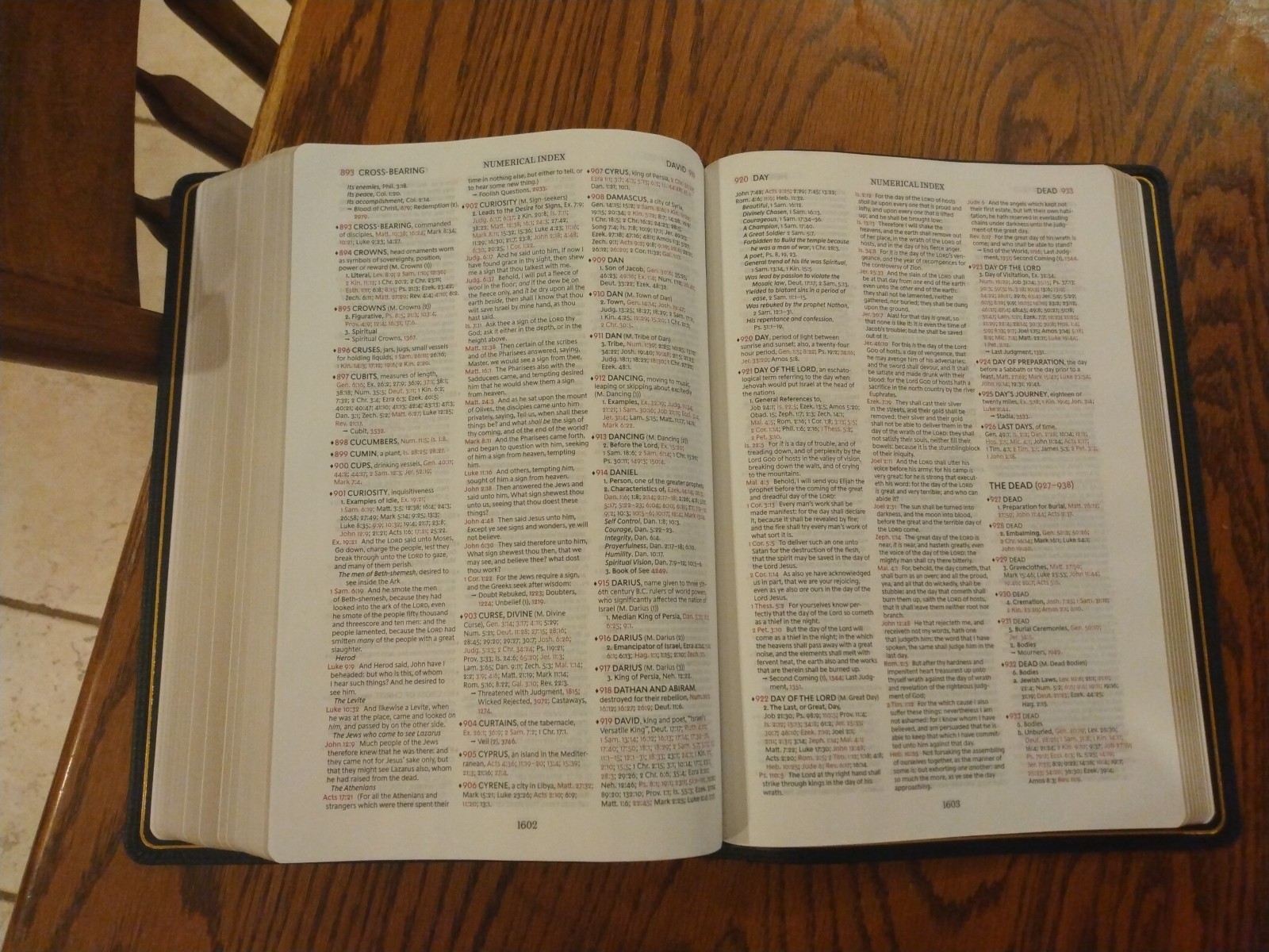 Kjv Thompson Chain-Reference Bible LARGE PRINT ~ Retail $189.99~ Cowhide Leather