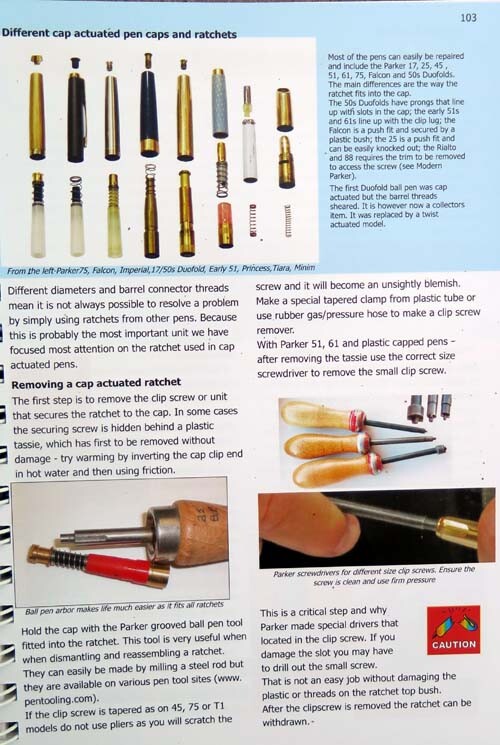 PEN REPAIR By JIM MARSHALL & LAURENCE OLDFIELD: THE ULTIMATE BOOK ON PEN REPAIR