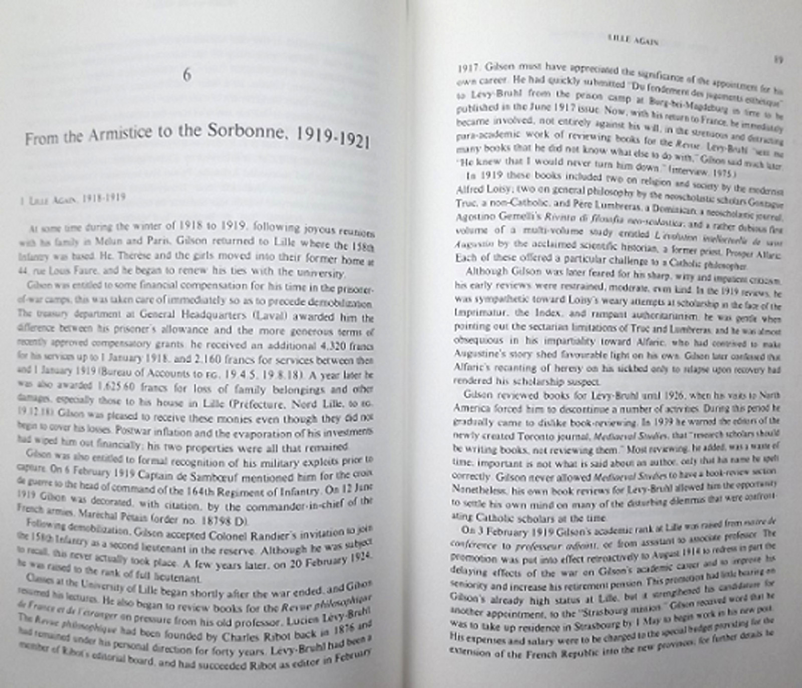 Etienne Gilson Biography Shook Pontifical Institute Mediaeval Studies ’84 XFine