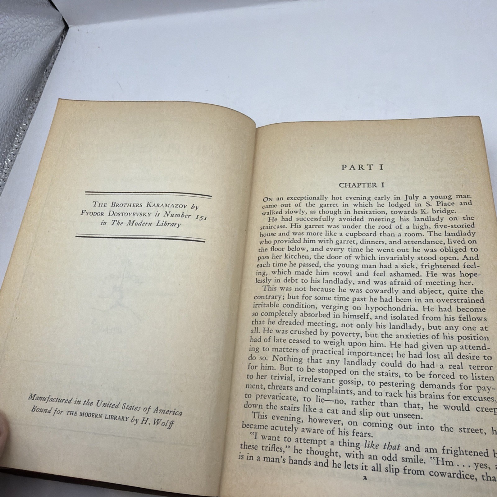 Crime and Punishment Dostoyevsky First Modern Library #151