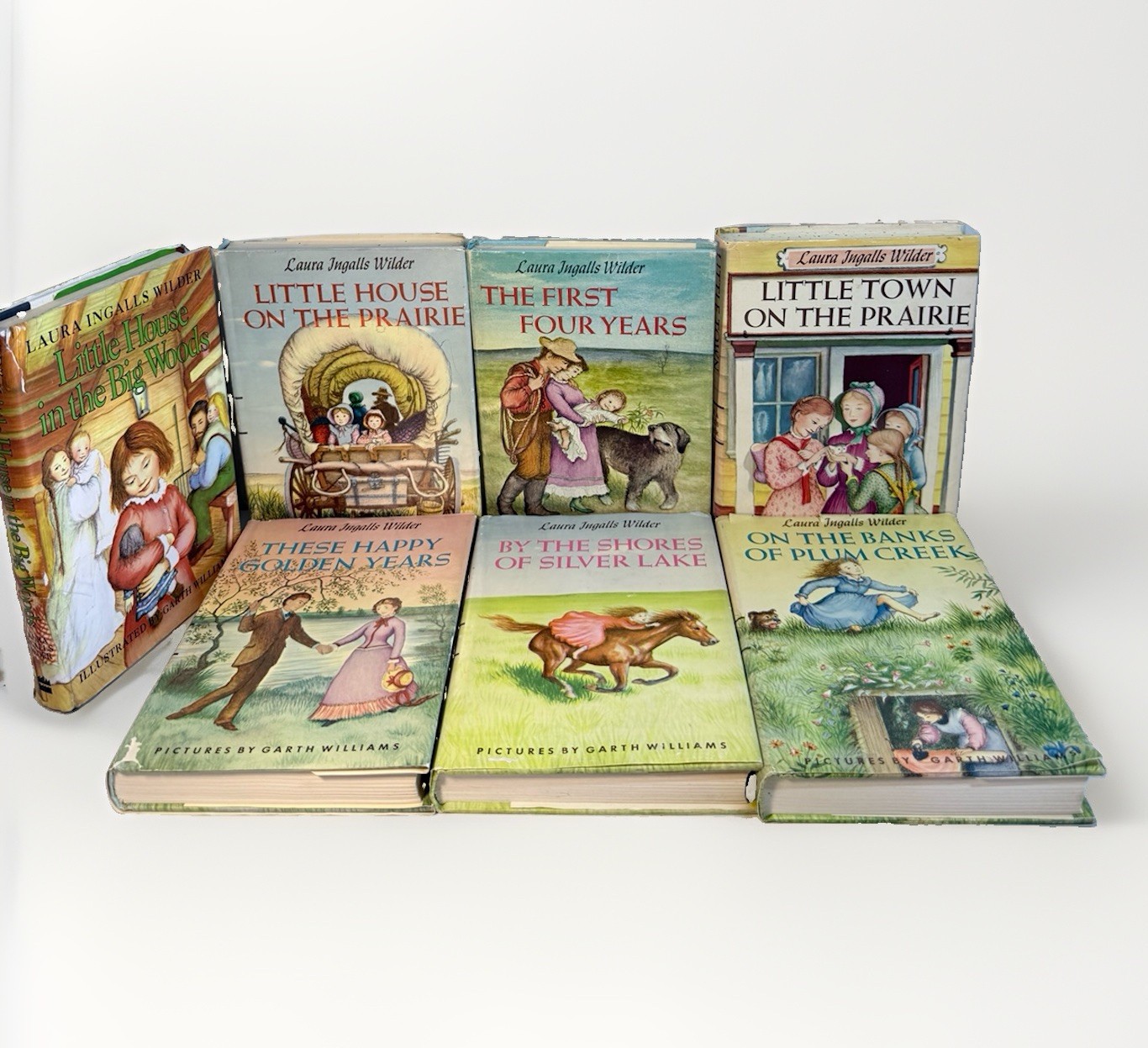 Little House on the Prairie Laura Ingalls Wilder Lot of 7 Hardcover Books 1950s