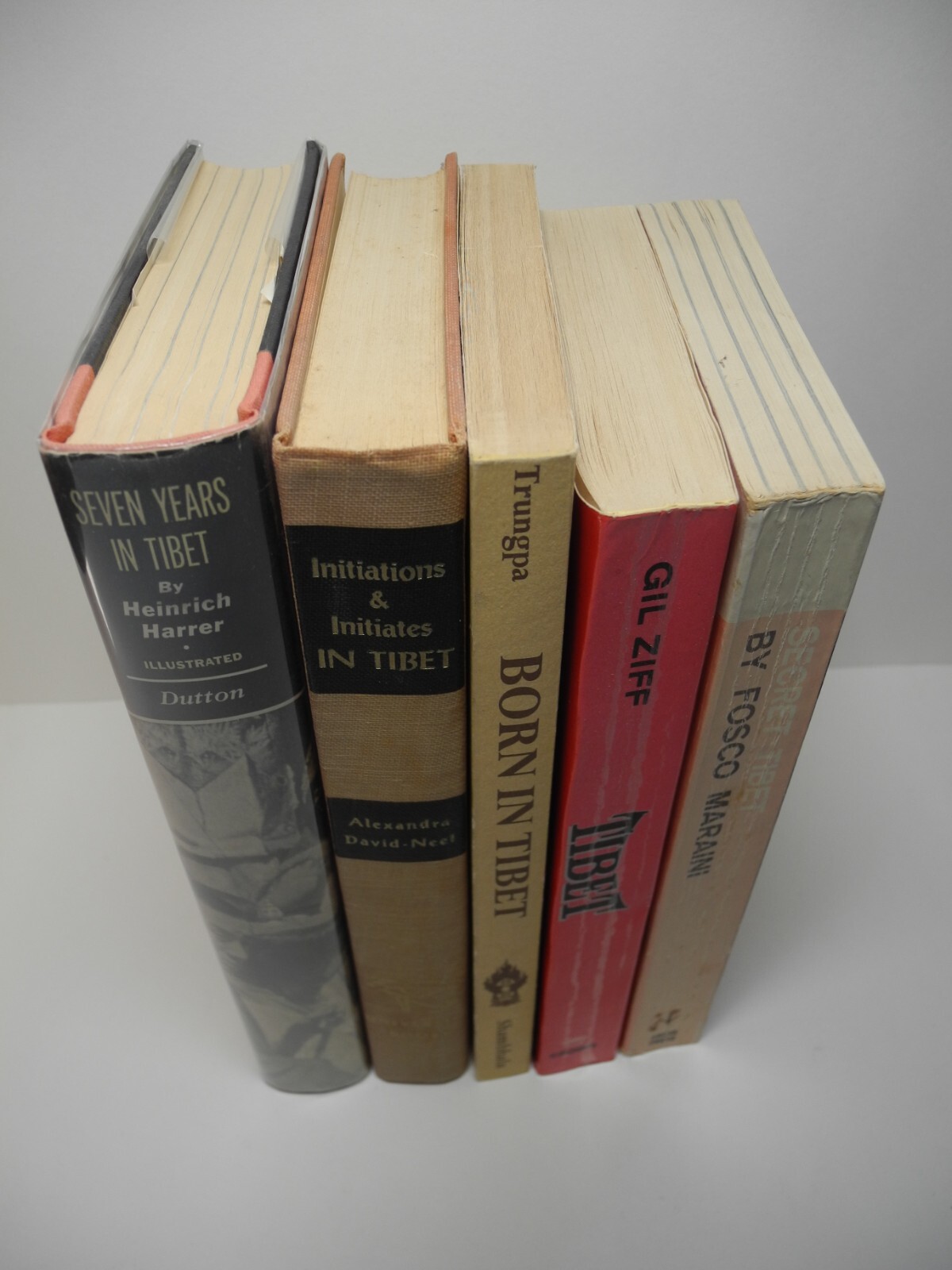 TIBET Tibetan History Vintage Book Lot Buddhism Art Philosophy Custom Old Photos