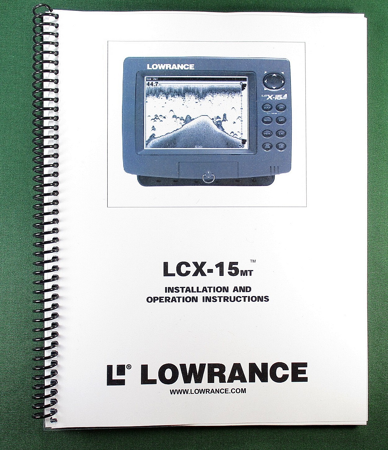 Lowrance LCX-15MT Instruction Manual: 76 Pages & Protective Covers