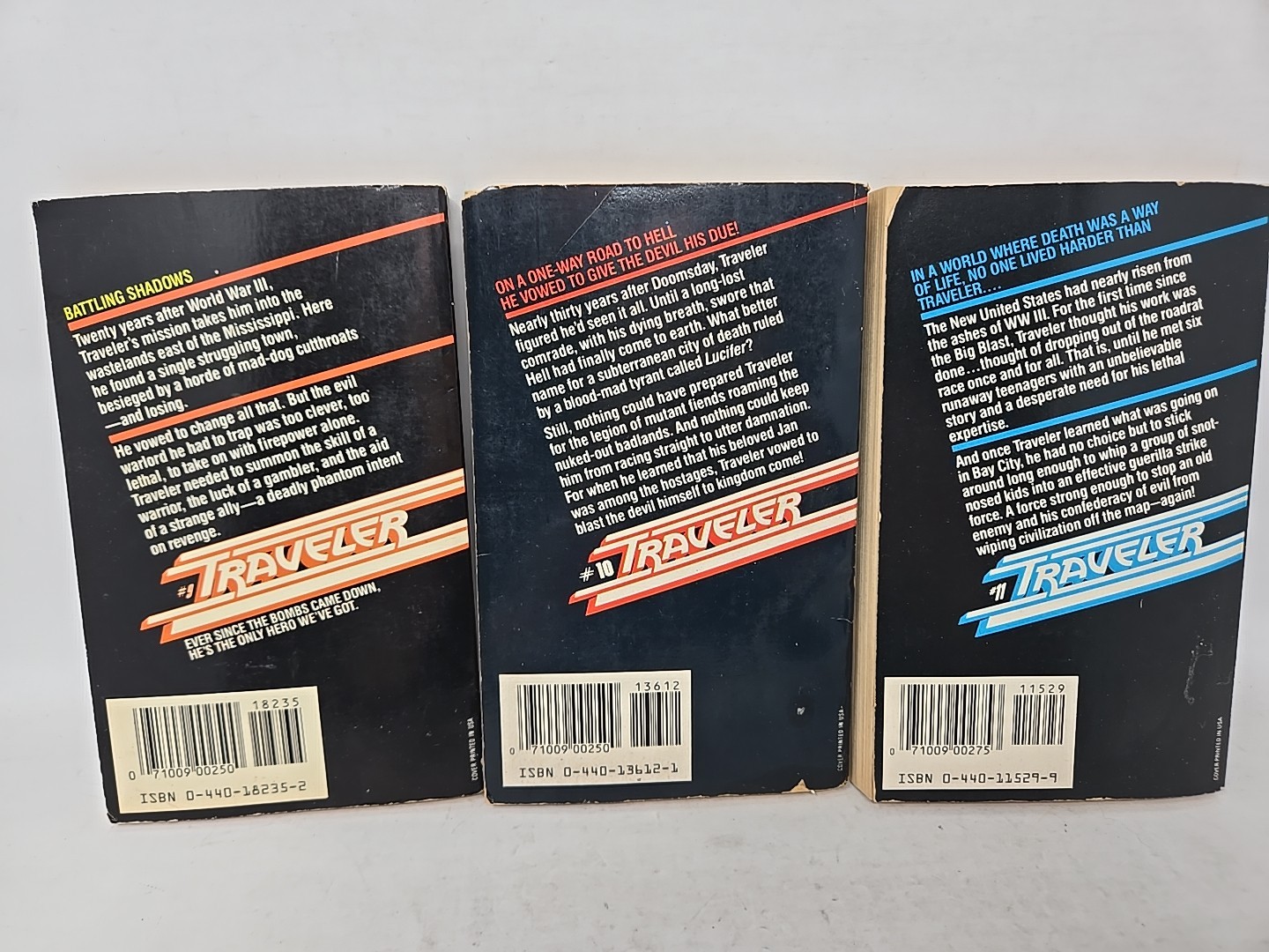 11 books MEN’S PAPERBACK ADVENTURE SERIES OF THE 1980s Post-Apocalypse WW3 Serie