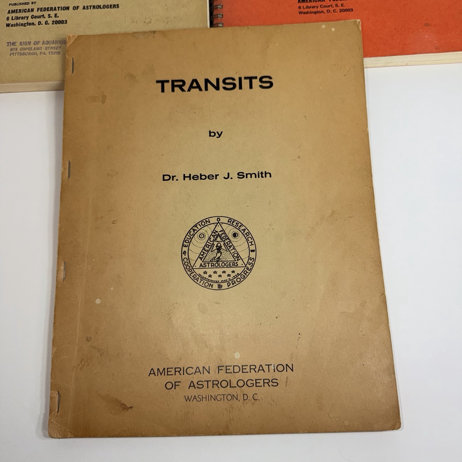 360 degrees of the Zodiac American Federation Of Astrologers Lot Of 3 Transits