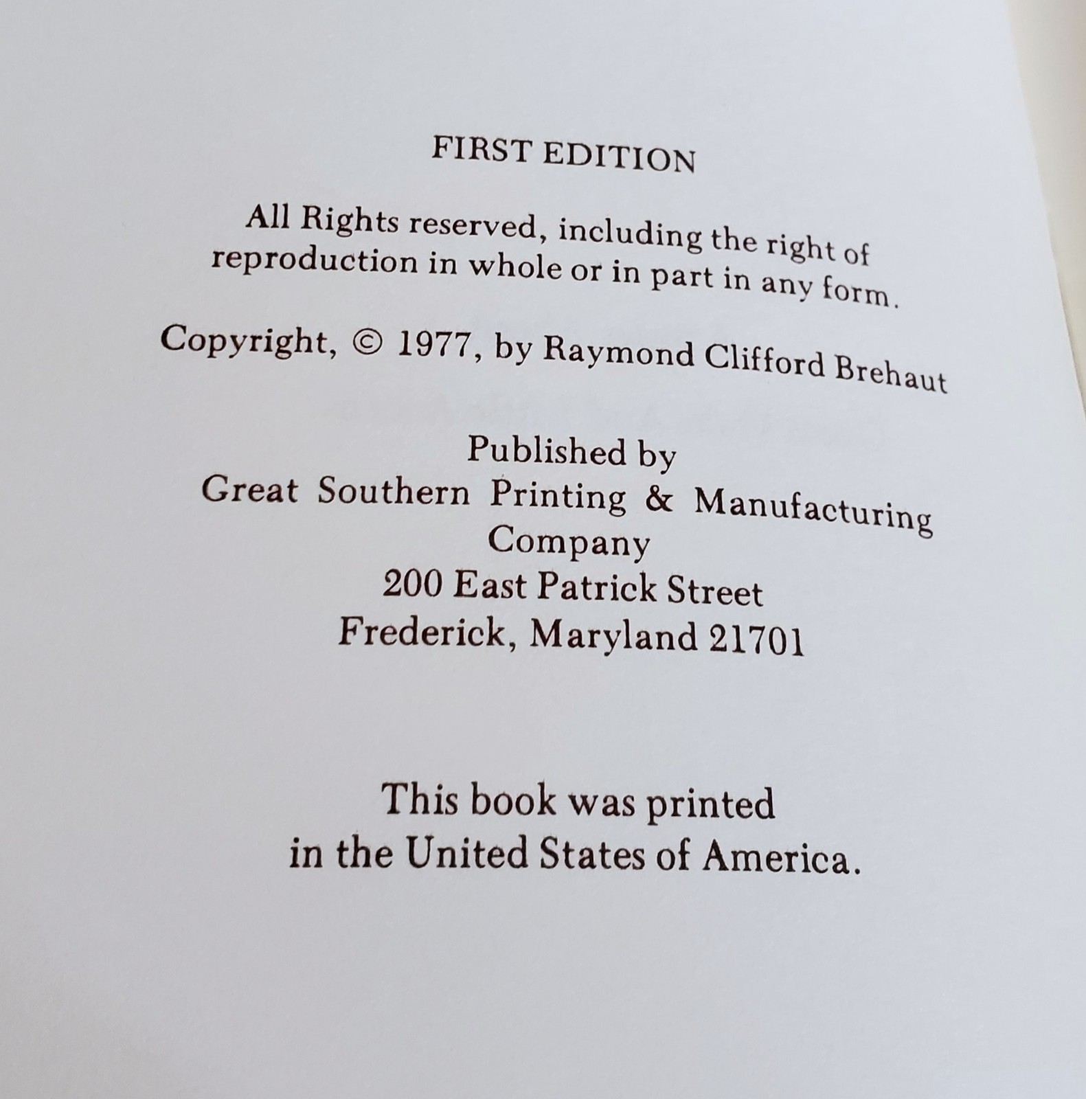 *Signed A STORY ABOUT GREAT OAKS & LITTLE ACORNS Raymond Brehaut HC/DJ #194/1000