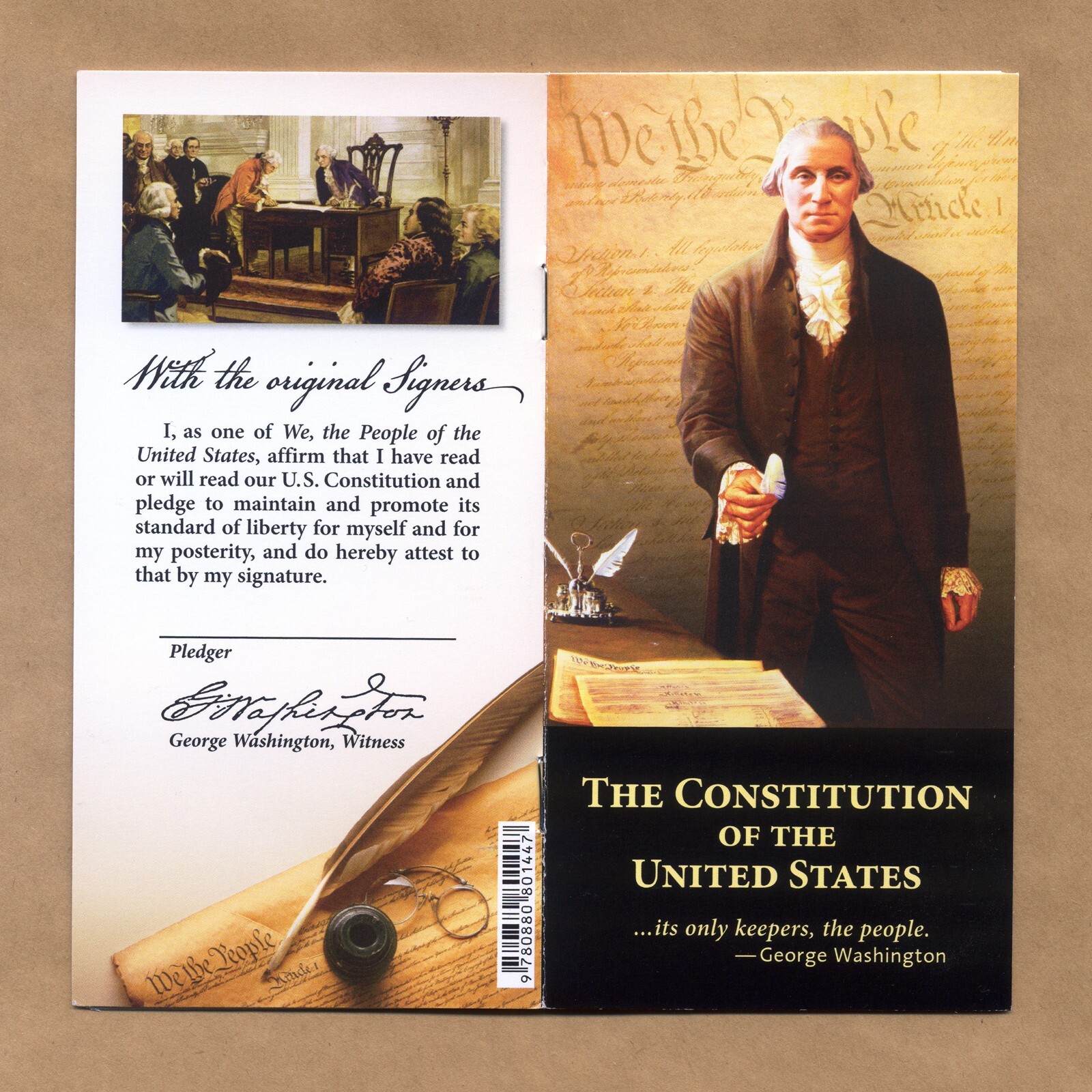 5 COPIES! U.S. Pocket Constitution, Declaration of Independence, Bill of Rights
