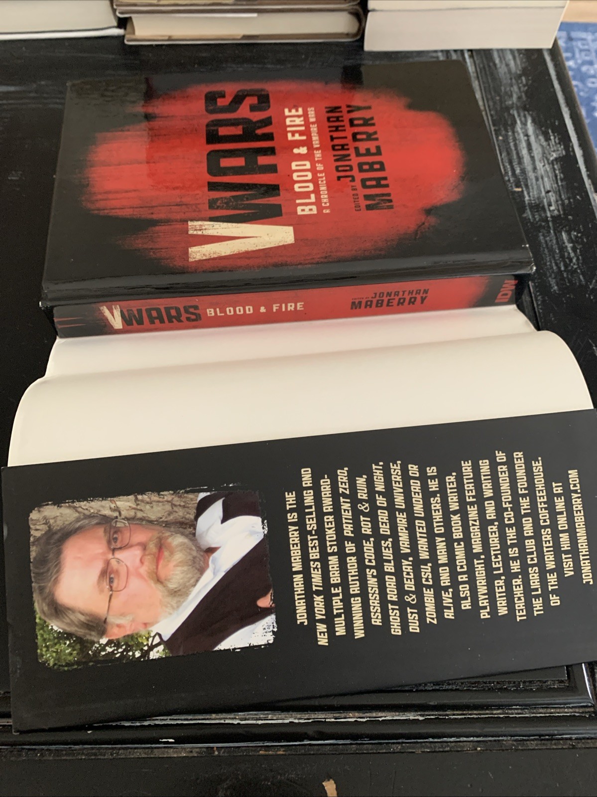 V-Wars: Blood and Fire by Kevin J. Anderson/jonathan Maberry Signed 1st Edition