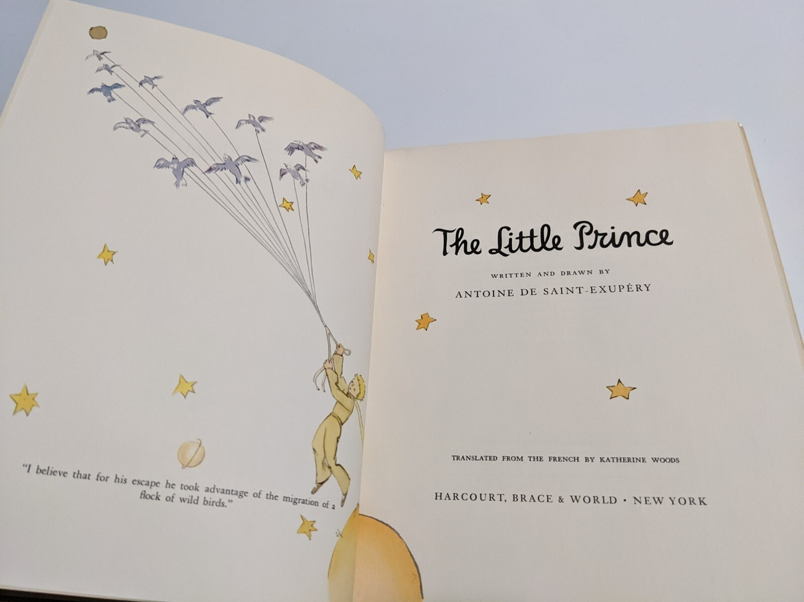 1960s The Little Prince by Antoine De Saint-Exupery hardcover hcdj vintage hbdj