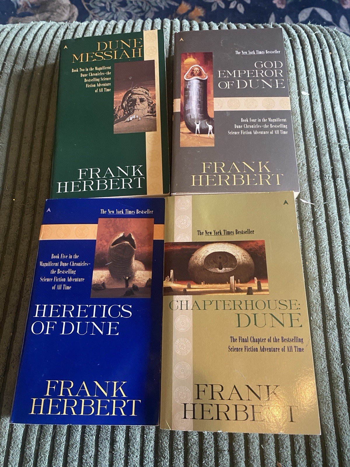 DUNE Original Ace Series By Frank Herbert Books #2,4,5,6 Lot Paperback Set