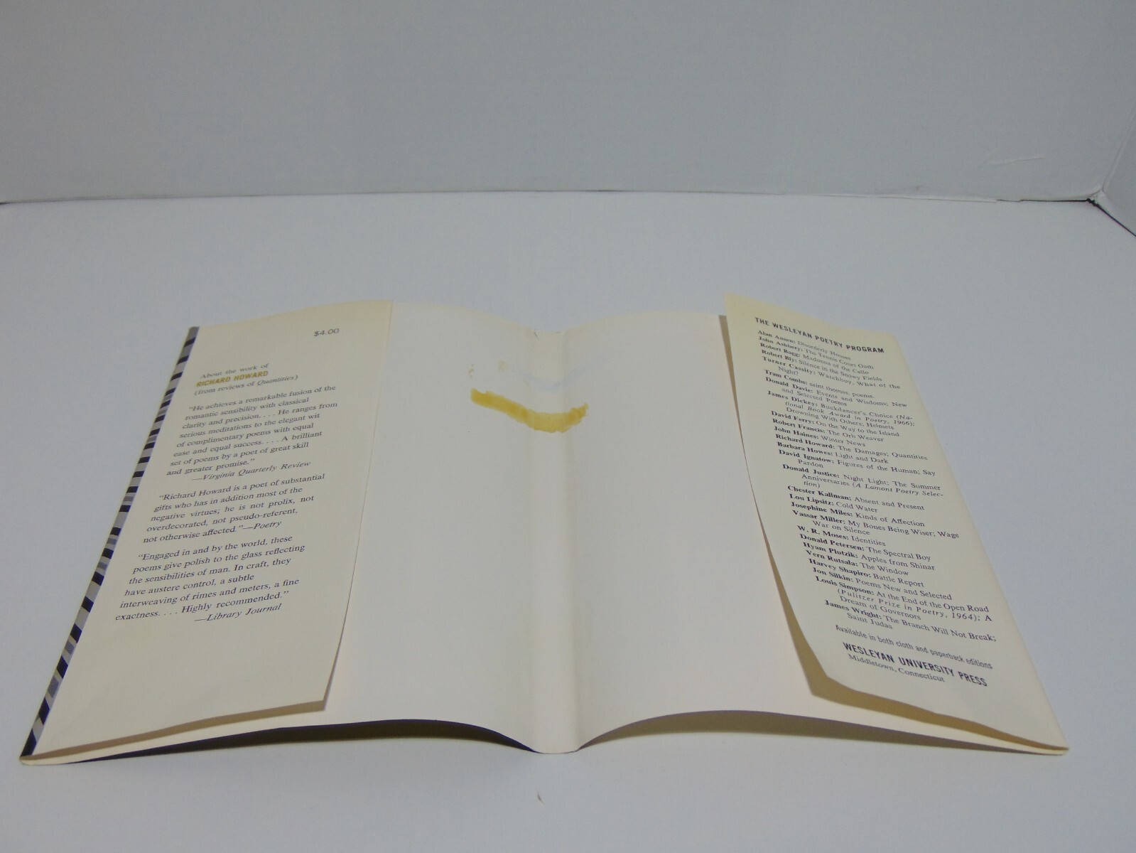 The Damages: Poems by Richard Howard (1967, Hardcover) 1st Edition Ex-Library