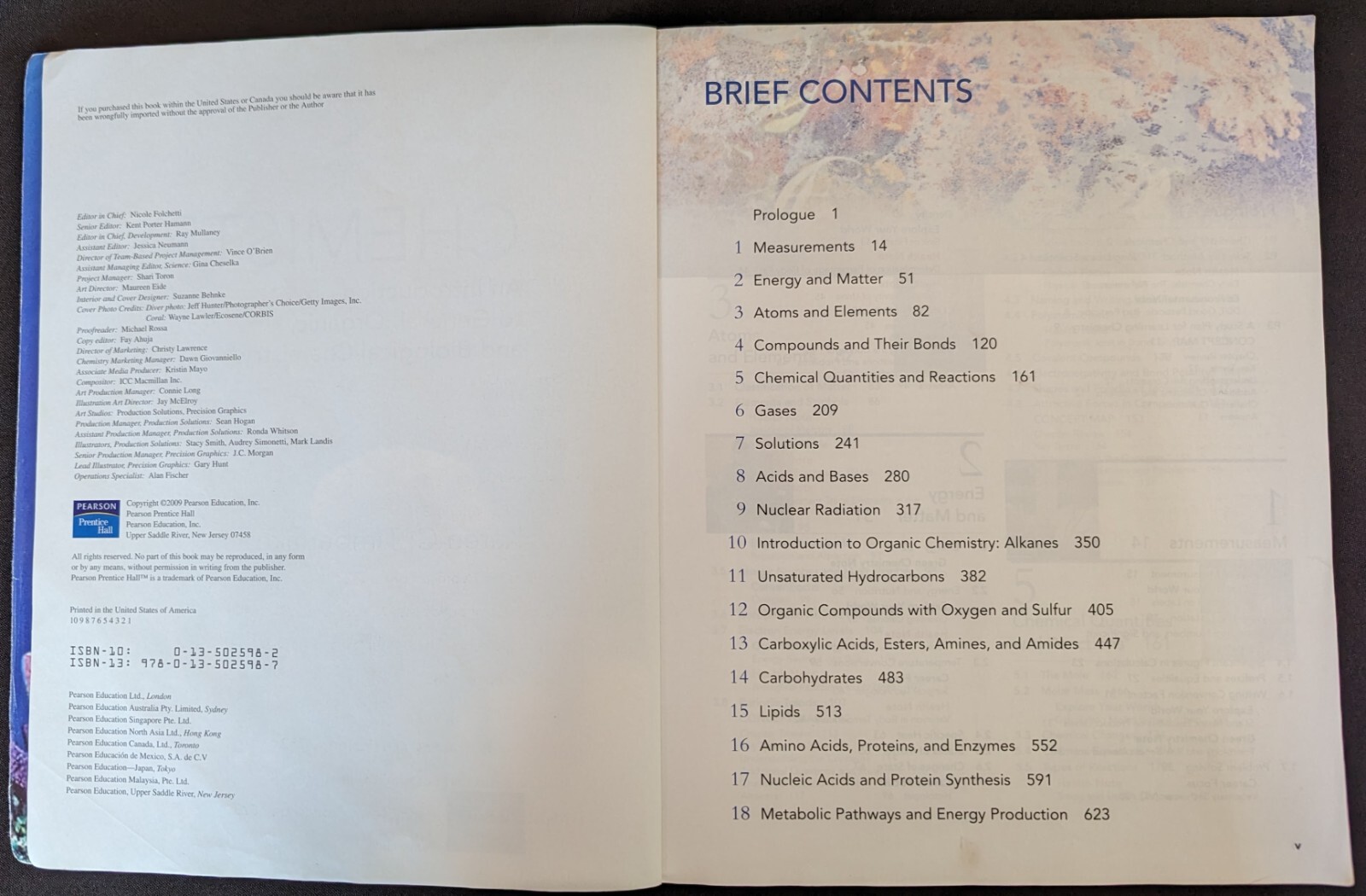 CHEMISTRY by Karen Timberlake 10TH INTERNATIONAL SOFTCOVER Edition Same as US Ed