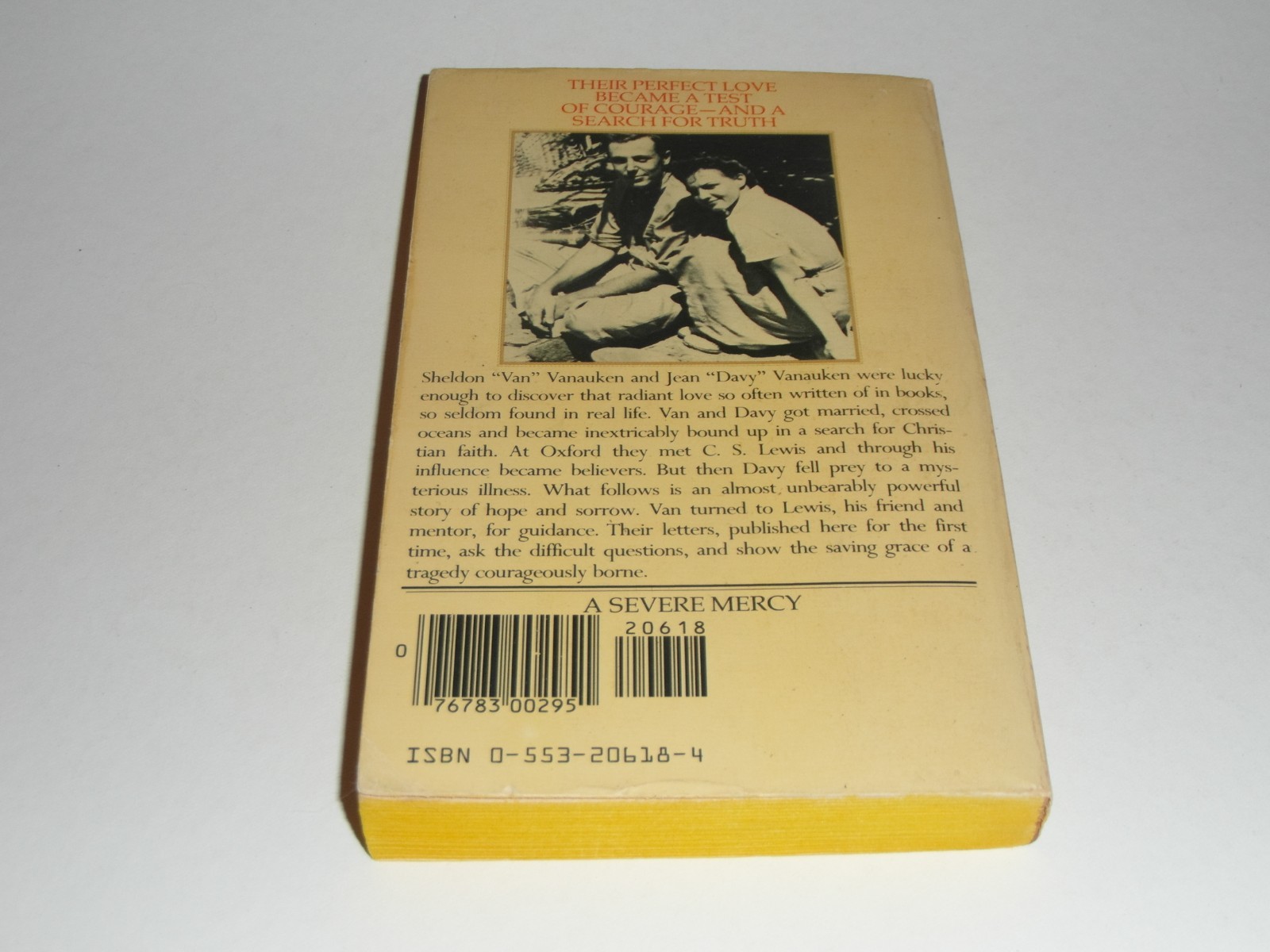 A Severe Mercy by Sheldon Vanauken – 875Y