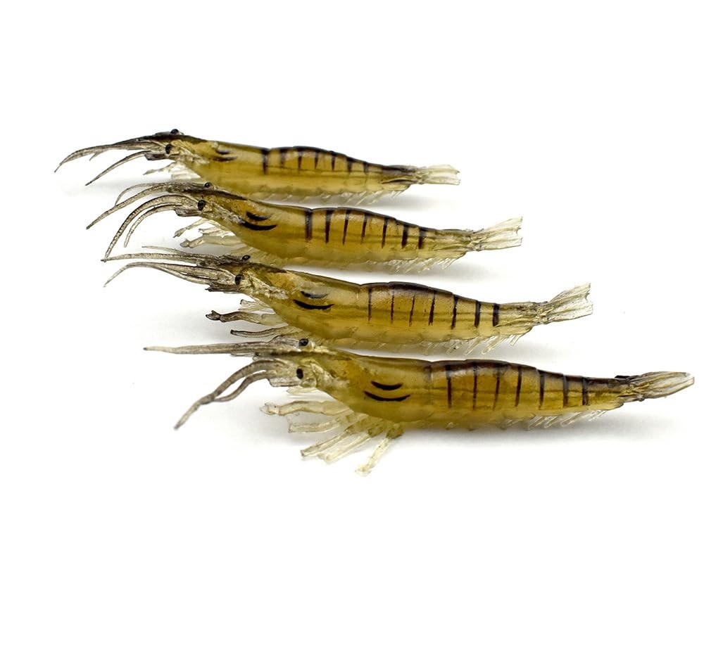 KTGCOZS Pack of 10 2.75″ Shrimp 7cm/4g 1/7oz, As the picture shown