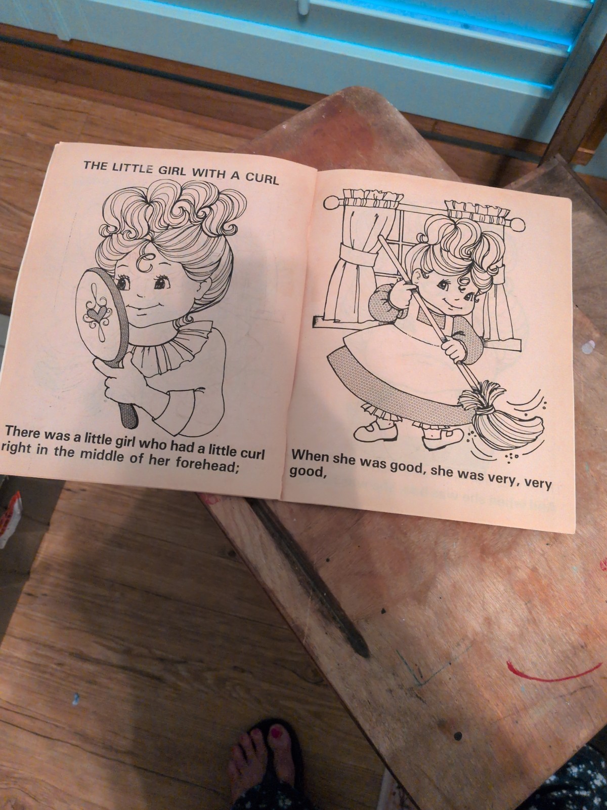 Vtg Little Miss Muffet Coloring Book Activity Booklet Nursery Rhyme 1986 Landoll