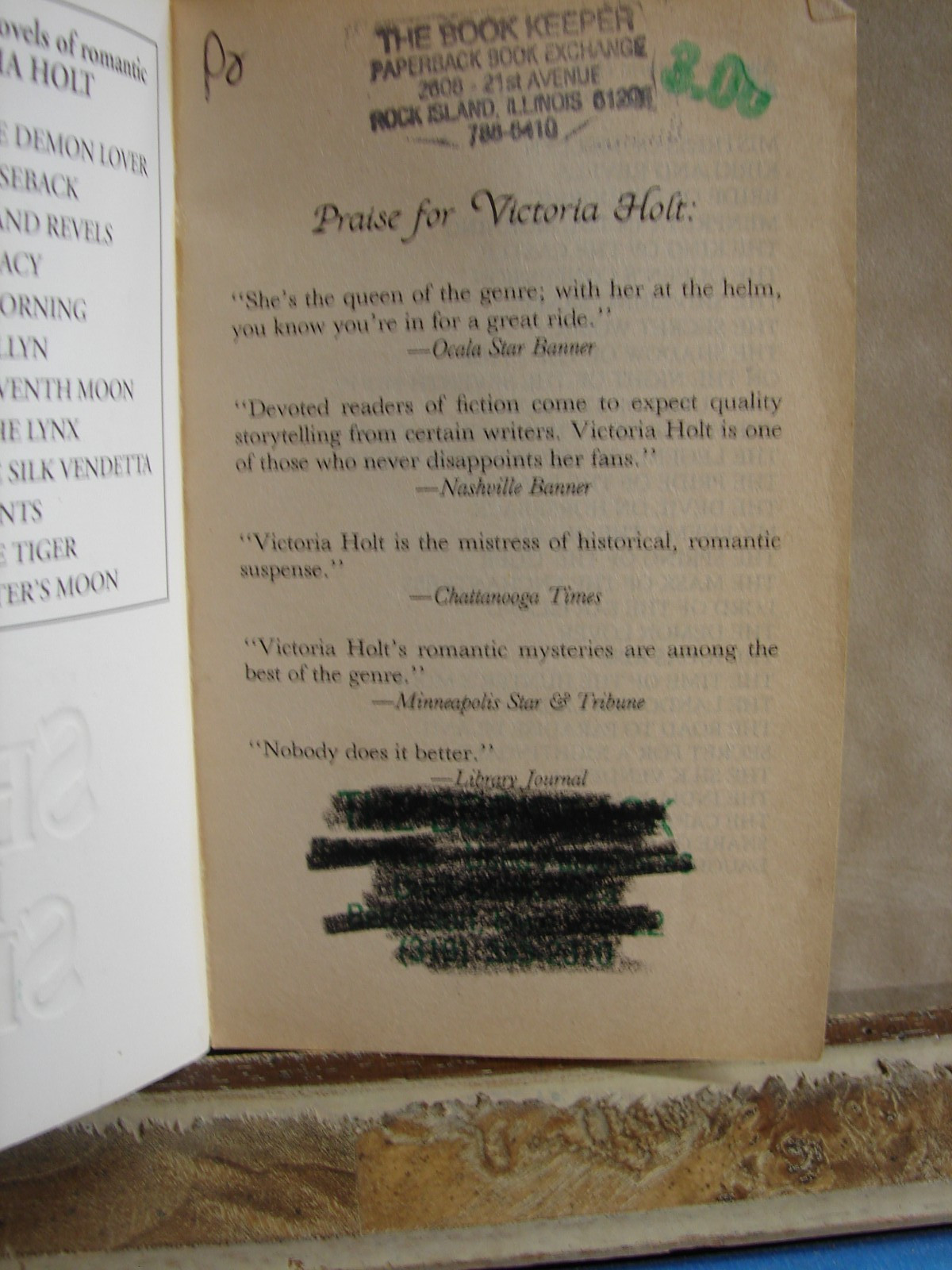 Seven for a Secret by Victoria Holt, 1993, Historical Romance, paperback, 6297