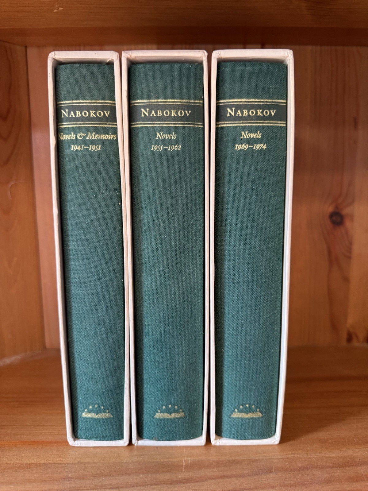 3v Set w Slipcase & Notes Library Of America Vladimir Nabokov Novels Memoirs