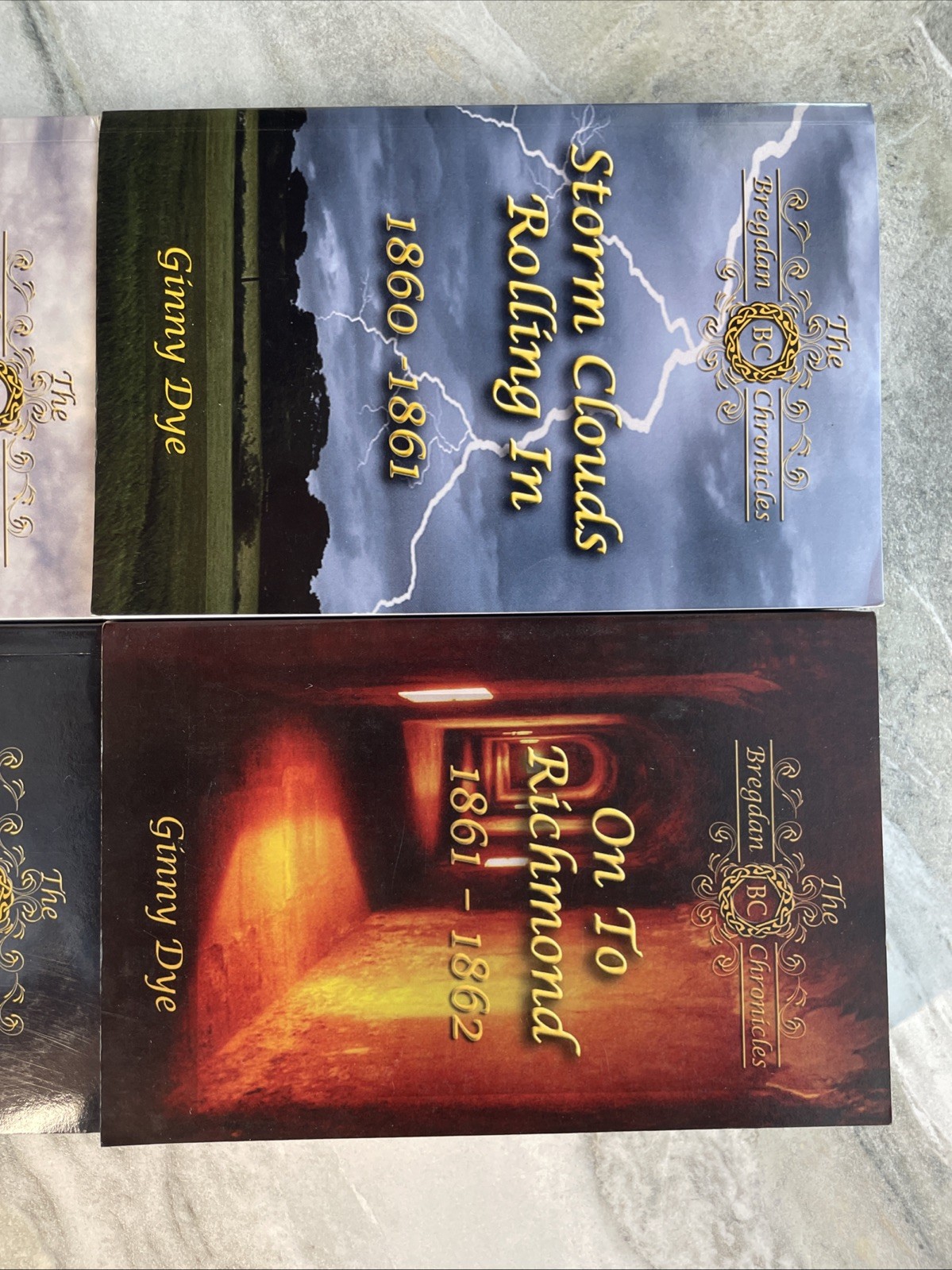 4 Books by Ginny Dye On to Richmond Spring Will Come Dark Chaos Ginny Dye PBK