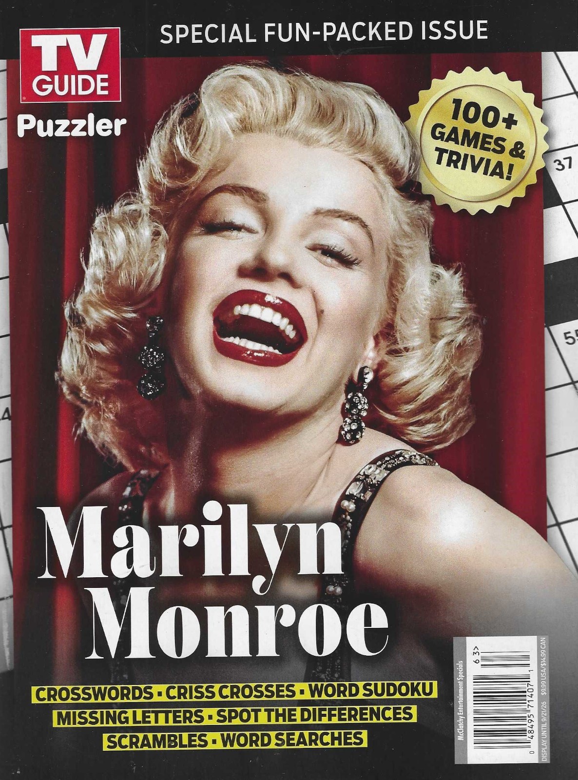 TV Guide Puzzler Magazine 2026 Marilyn Monroe