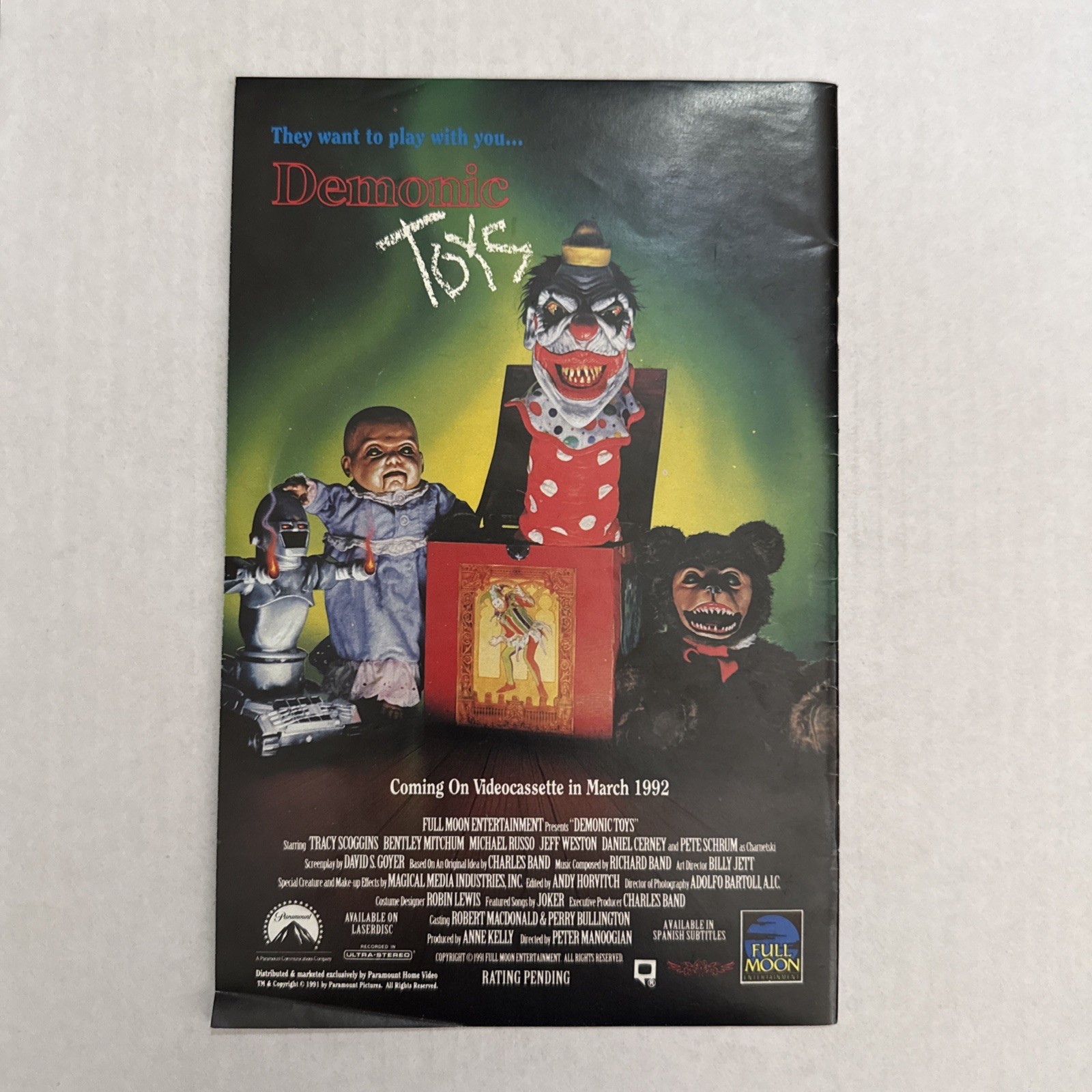 Demonic Toys #1 & #3 Eternity Comics (1992)