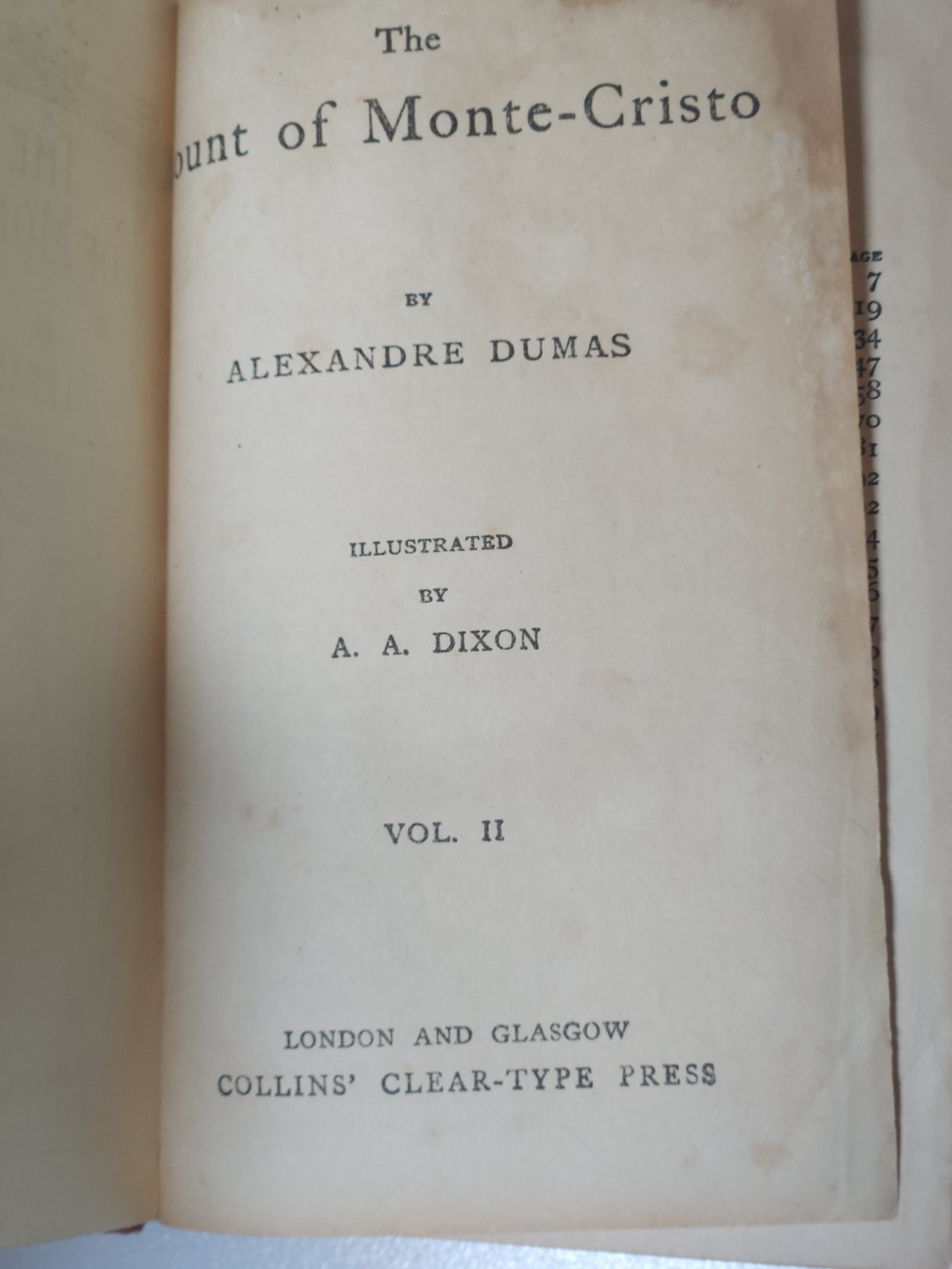 THE COUNT OF MONTE CRISTO VOL 1 & 2 BOOKs – ALEXANDRE DUMAS around 1910