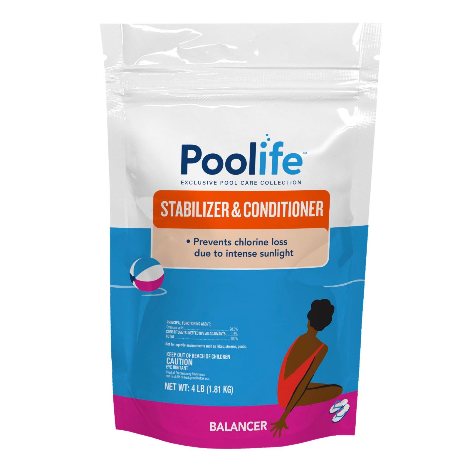 Pool Stabilizer & Conditioner 4 lbs – Water Balance, pH Control, Algaecide