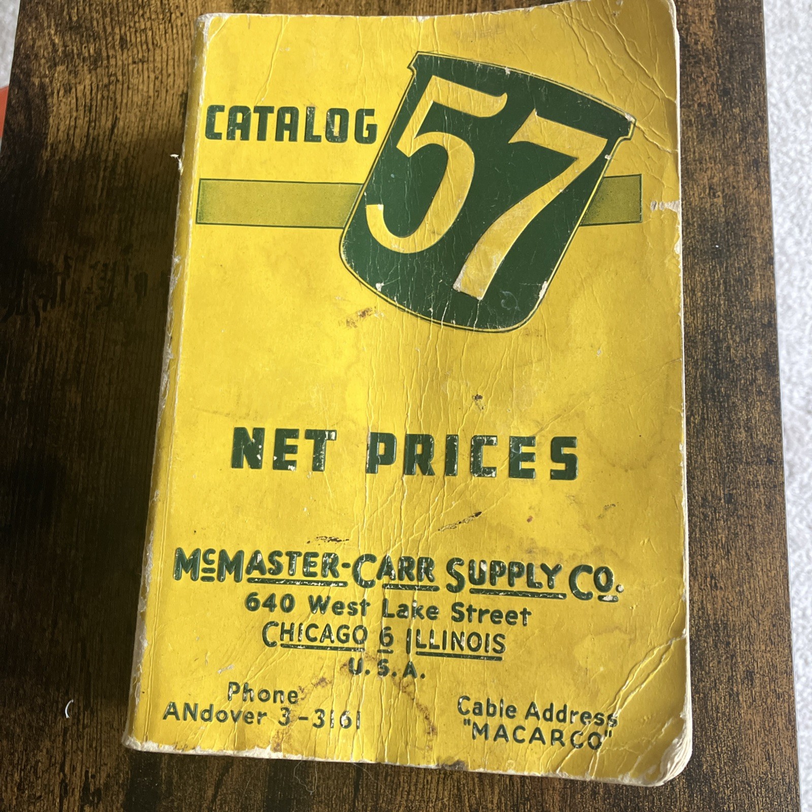 Vintage McMaster Carr Supple Co Catalog 57 Copyright 1950 (1600 Pages) Tools