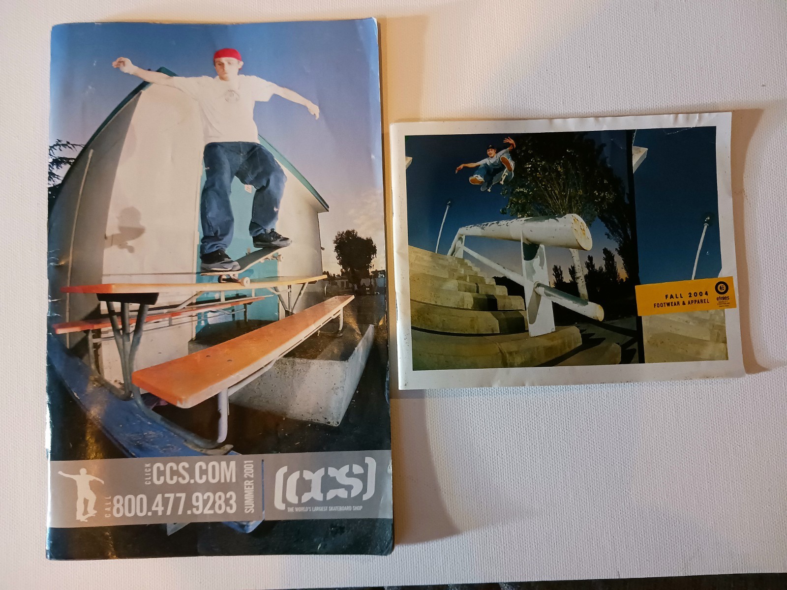 CCS Summer 2001 Skateboarding Catalog RARE w BONUS ETNIES Catalog throw-in!