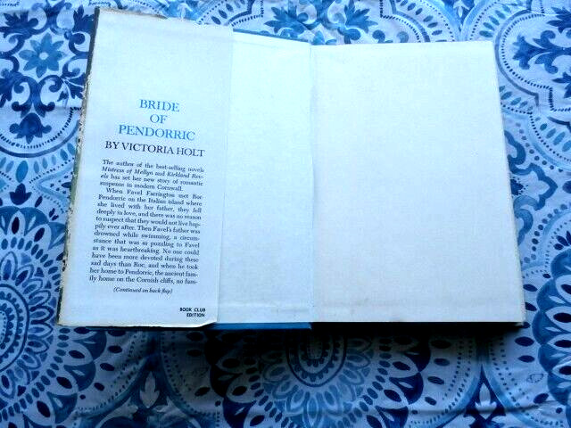 Bride of Pendorric by Victoria Holy 1963 Book Club Edition Hardcover