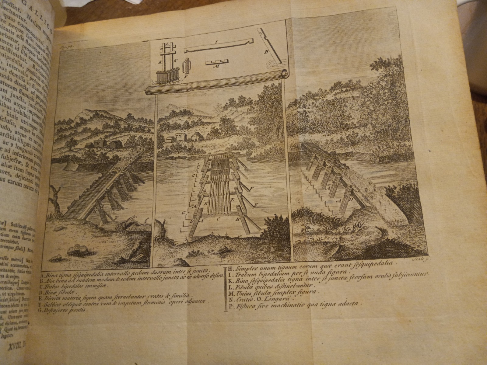 1788 JULIUS CAESAR W/3 FOLDOUT MAPS & FOLDOUT ILLUSTRATION! NICELY REBOUND!