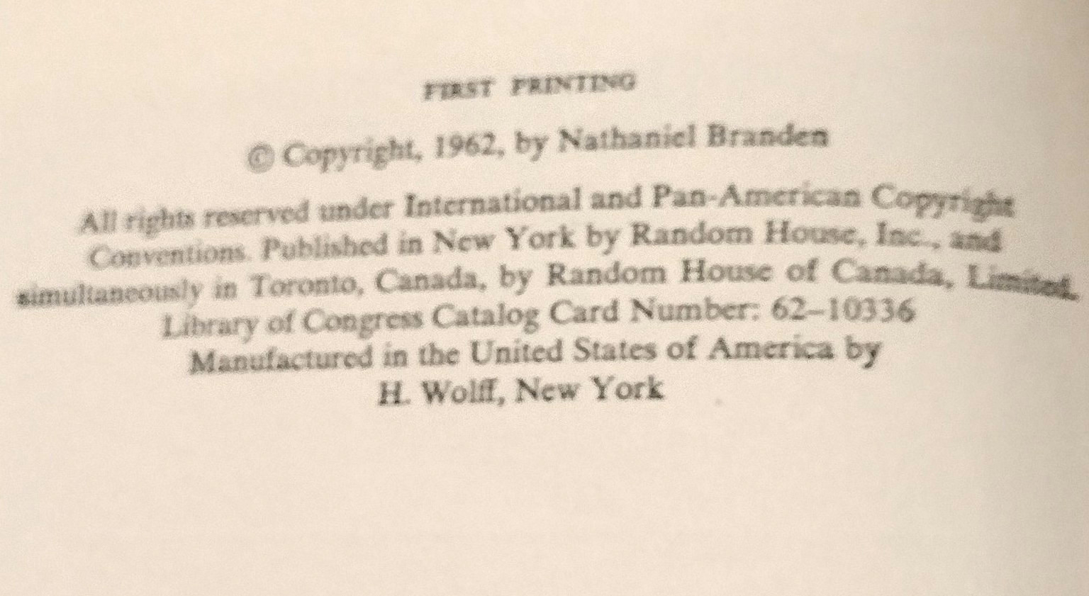 Who is Ayn Rand ? by Nathaniel Branden,Barbara Branden , 1ST Print 1962
