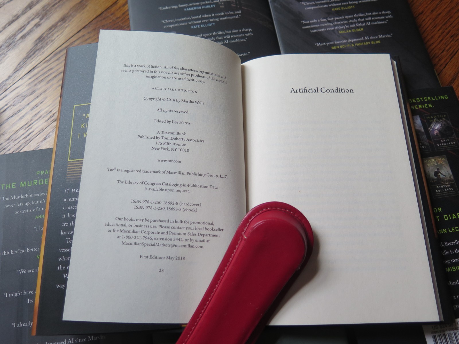 ALL 8 NOVELS SIGNED by Martha Wells | MURDERBOT DIARIES Complete | 1st Editions