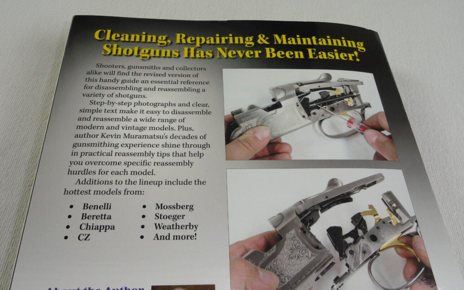 GUN DIGEST BOOK OF SHOTGUNS ASSEMBLY/DISASSEMBLY 656 PAGES KEVIN MURAMATSU 2016