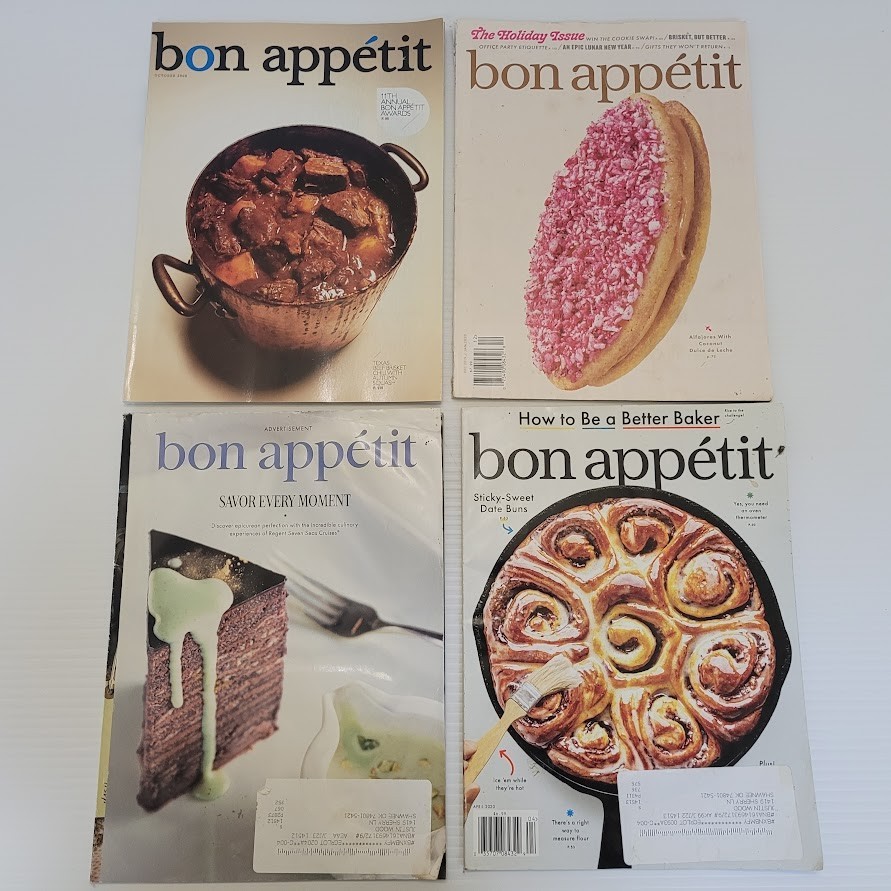 Bon Appetit Cooking Magazines Lot x13 Bundle 2020s 2008 Pasta Fall Holiday Cake