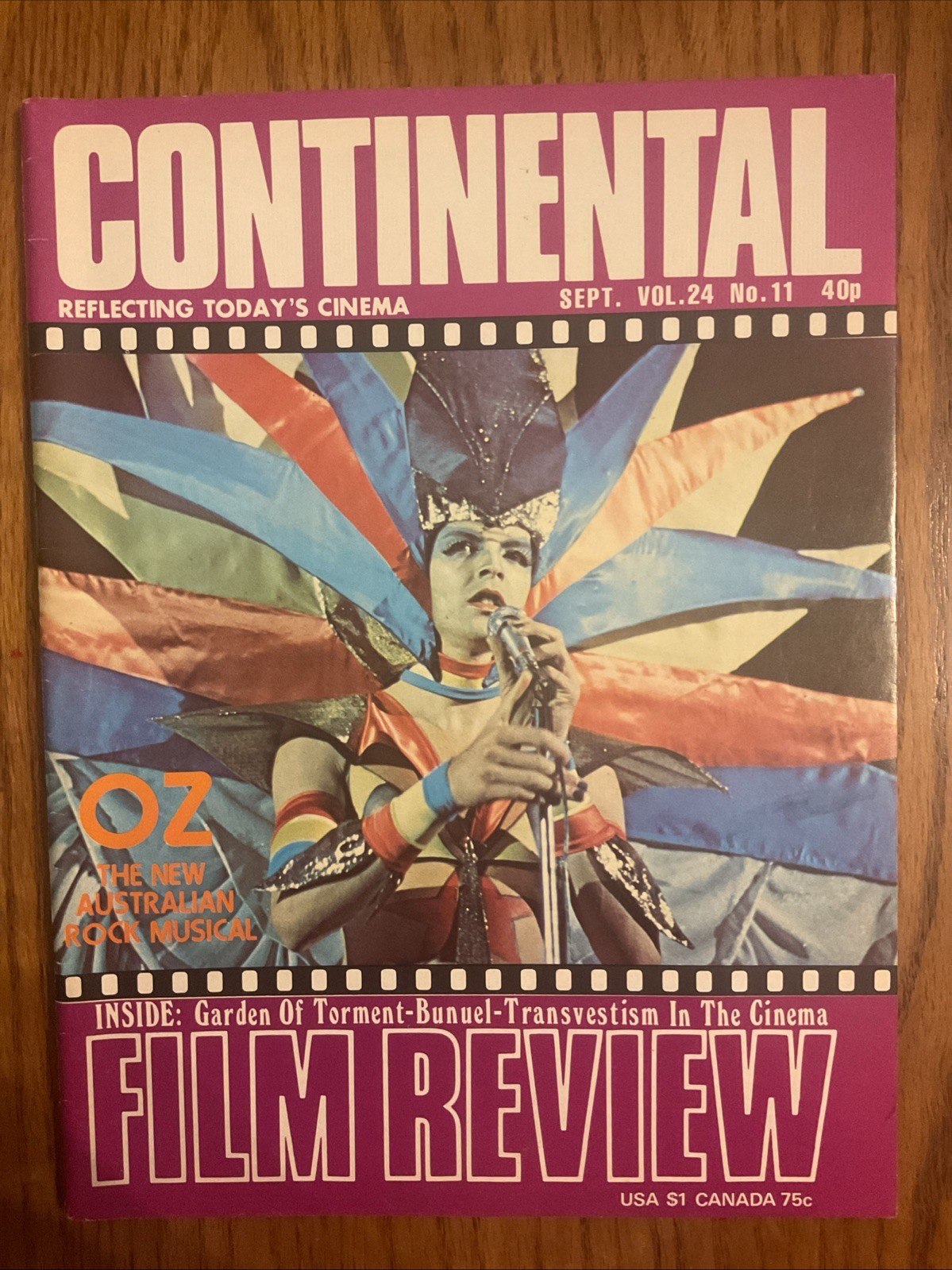 Continental Magazine Sept Vol 24 #11 OZ Australian Rock Musical