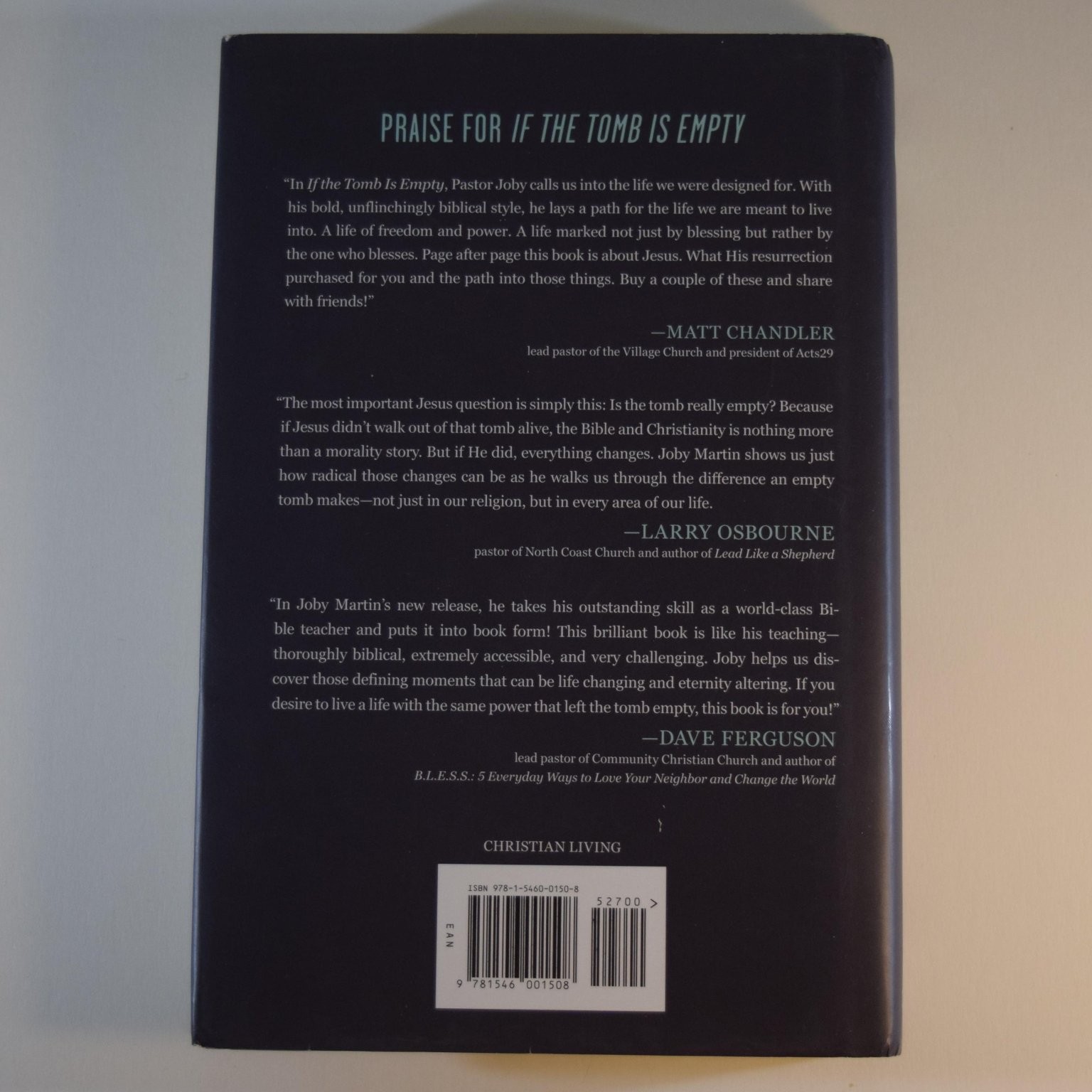If the Tomb is Empty – Joby Martin 2021 Hardcover Christian Living FaithWords