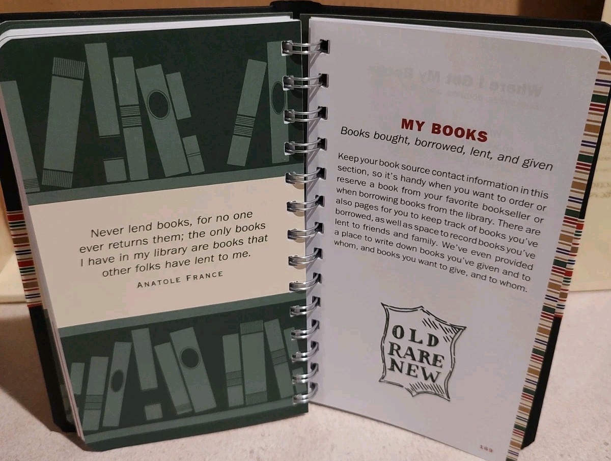 The Book Lover’s Journal My Personal Reading Record 216 Pages to Record Pauper