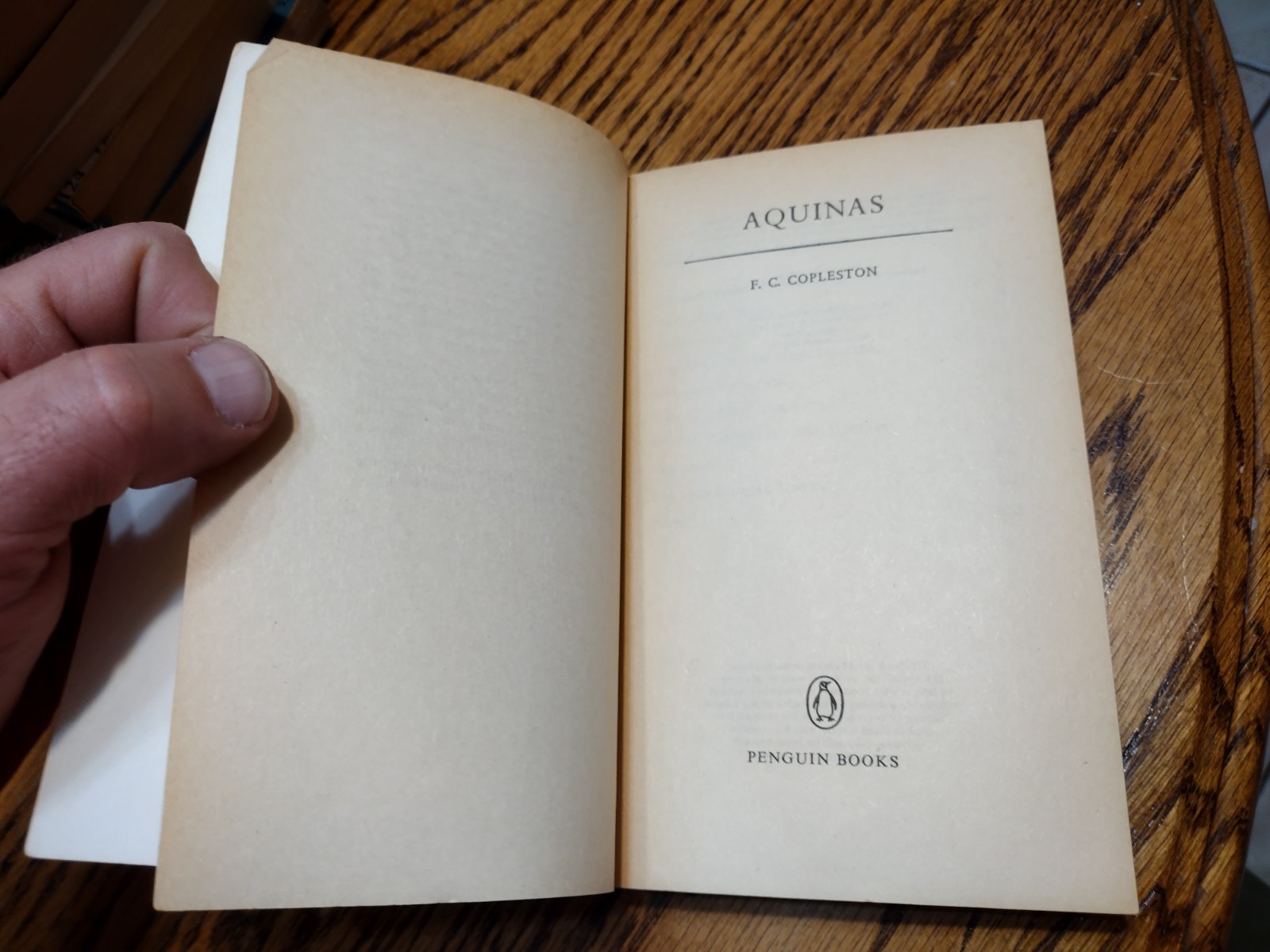 Aquinas A Pelican Original by F.C. Copleston 1975 272 pages Fair to Good Conditi
