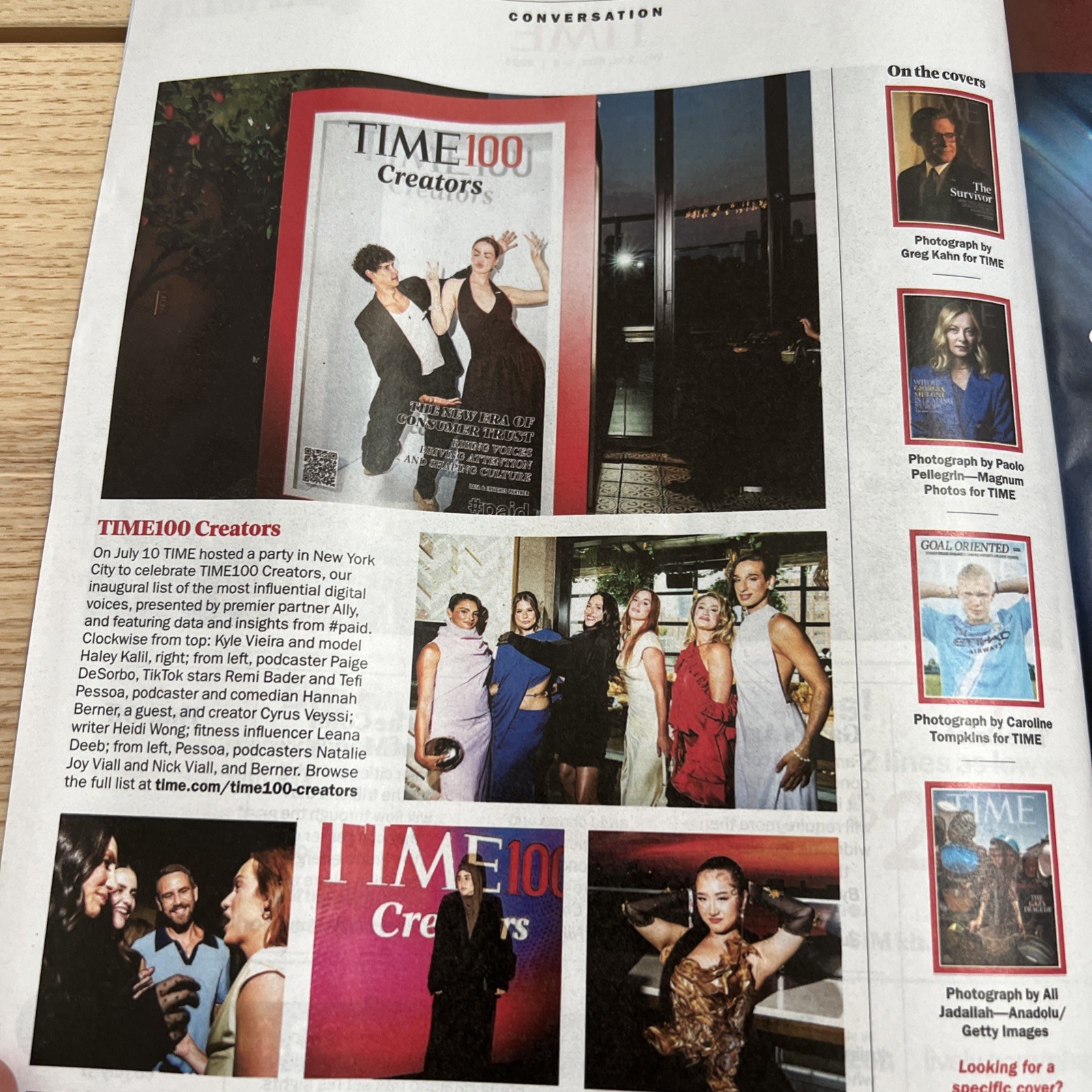 Time Magazine August 14 2025 Survivor Mike Johnson Trump Speaker Wall Street