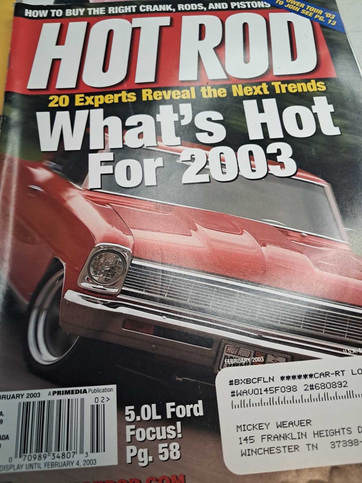 Vtg Lot Of 9 Hot Rod Magazines From 2003