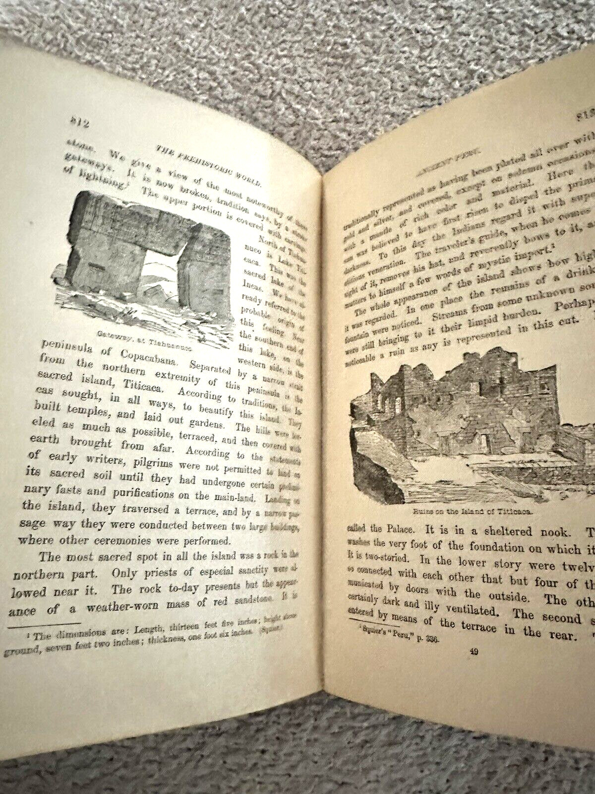 1885, The Prehistoric World: Or, Vanished Races, EA Allen, Profusely Illustrated