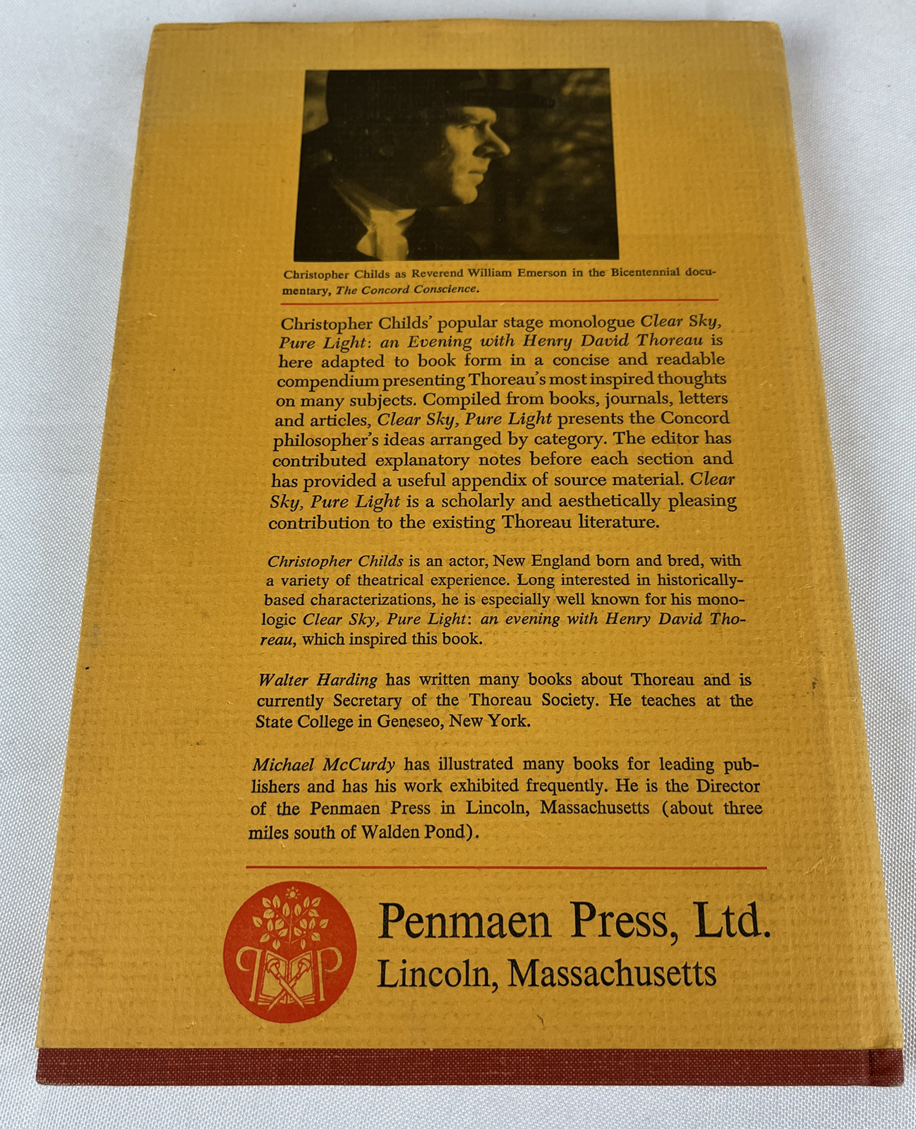 CHILDS, Christopher. Clear Sky, Pure Light – 1978 – First Edition – HC with DJ