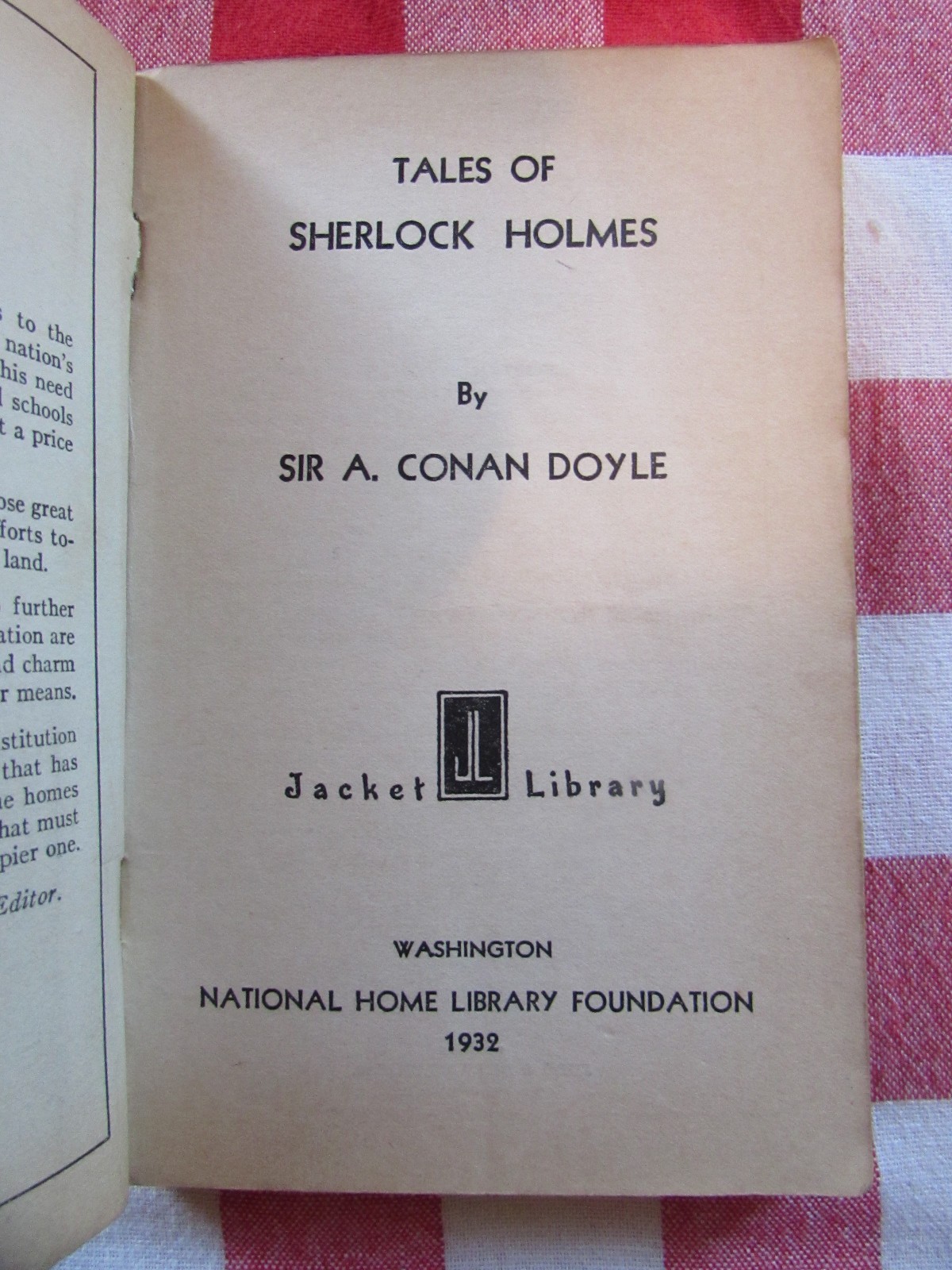 Vintage Sherlock Holmes 2 Book Lot; Memoirs of… & Tales of…, SC