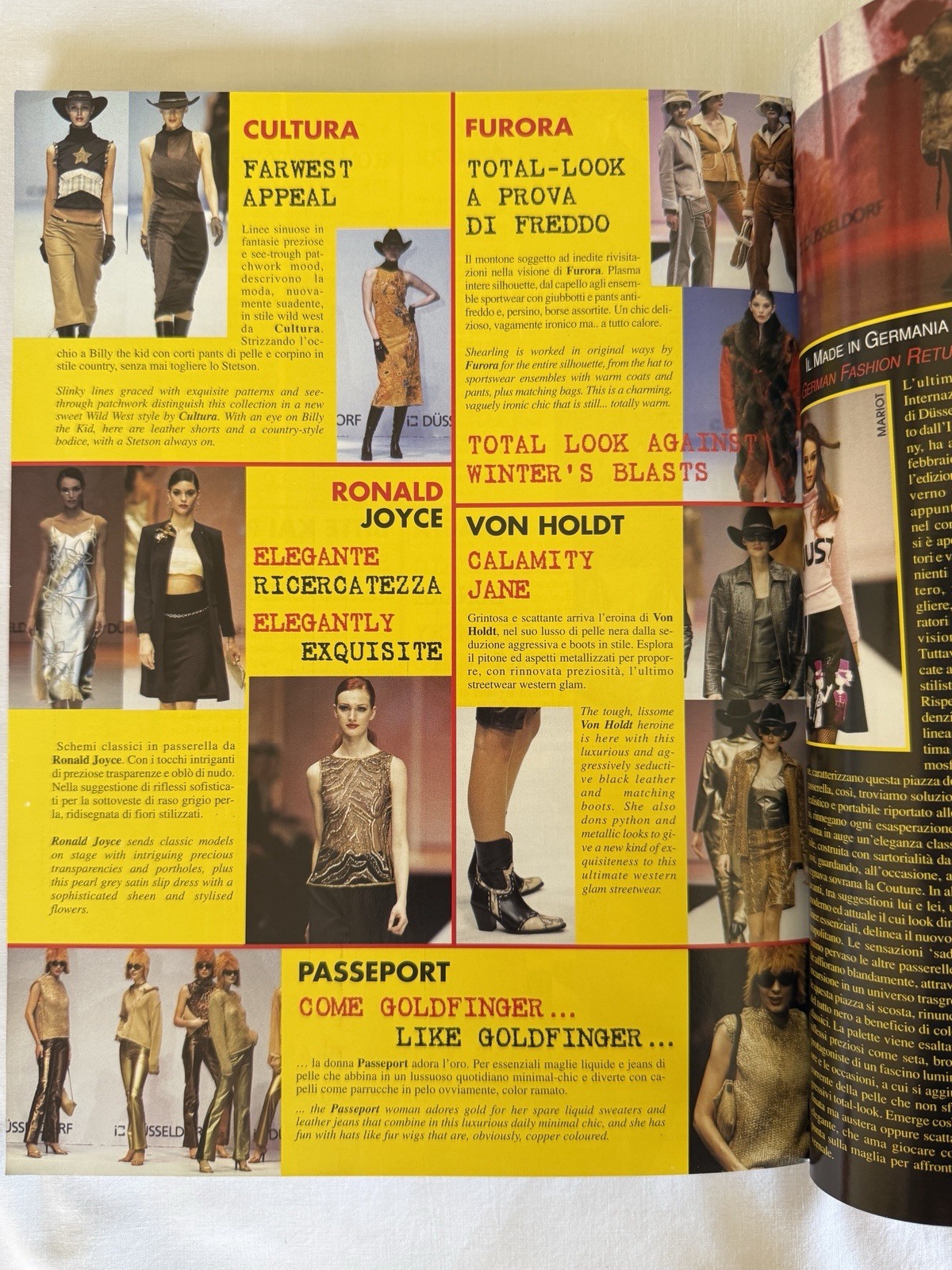 Book Moda magazine Milan Fashion Magazine Italian Special Ed 2001 2002 495 Pgs