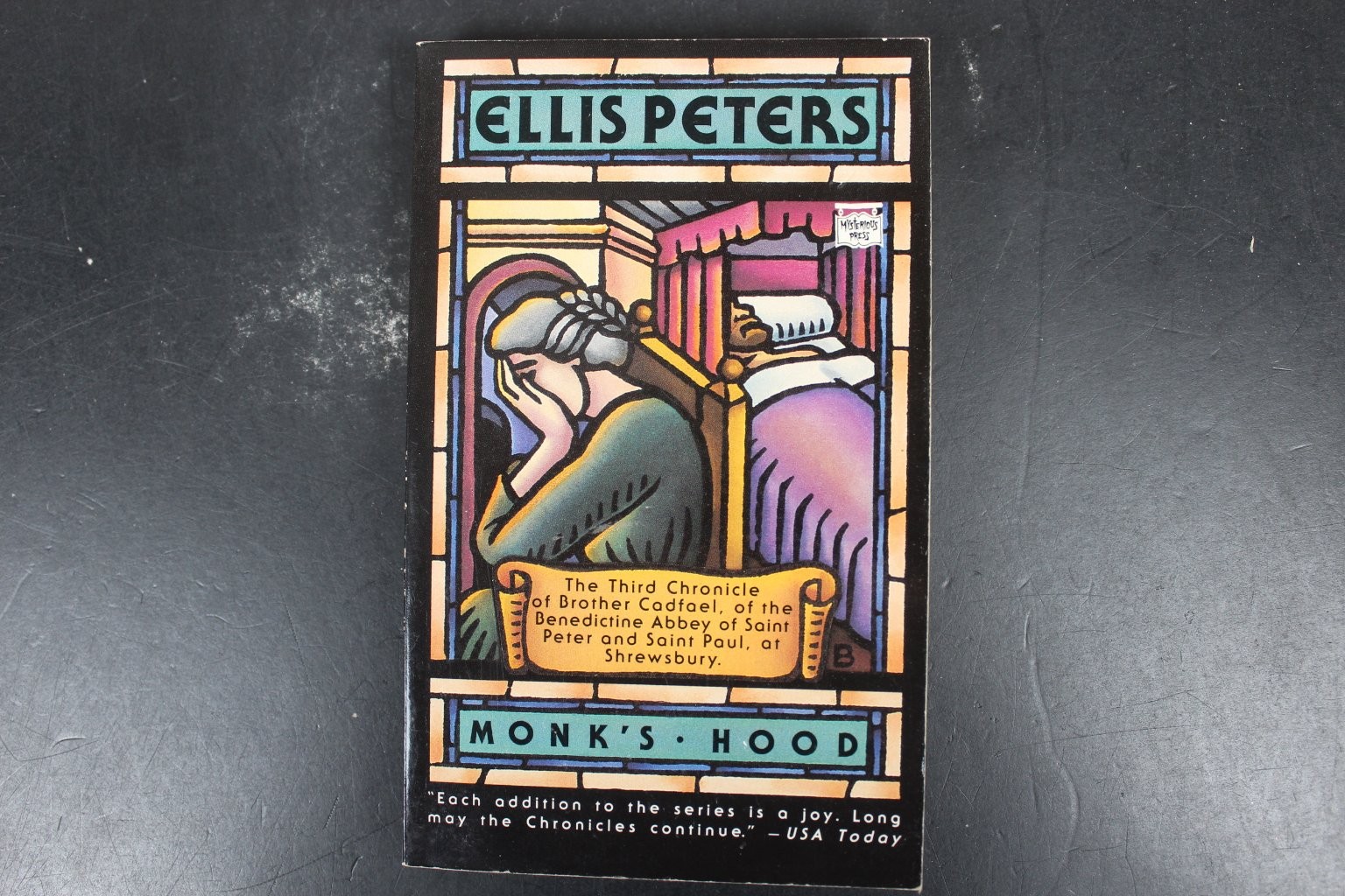 Monk’s Hood Ellis Peters 1992 First Mysterious Press Printing Cadfael Mystery VG
