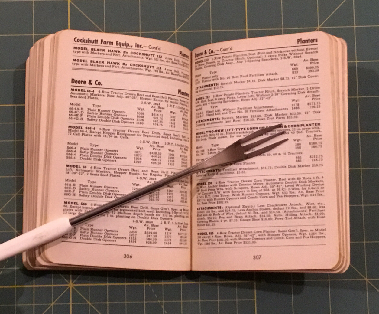 1958 NATIONAL FARM EQUIPMENT and IMPLEMENT BLUE BOOK, 382 Pages, INFORMATIVE!