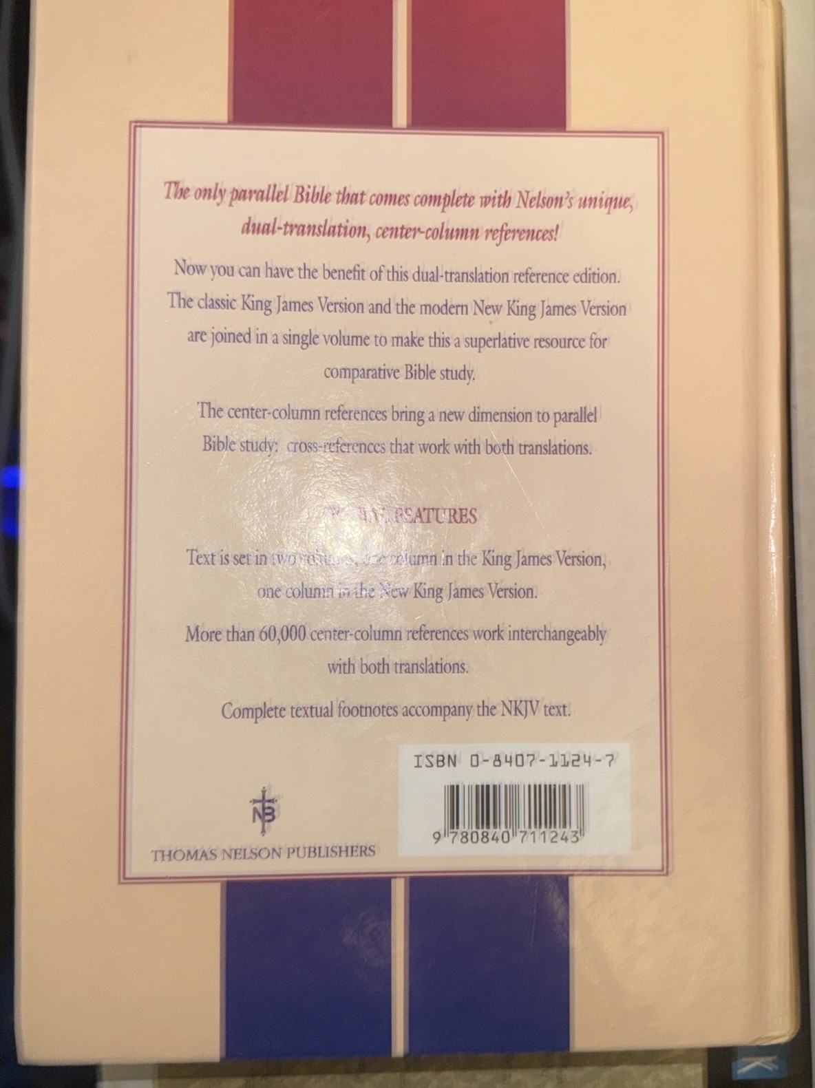 Holy Bible King James Version – New King James Version Parallel Reference