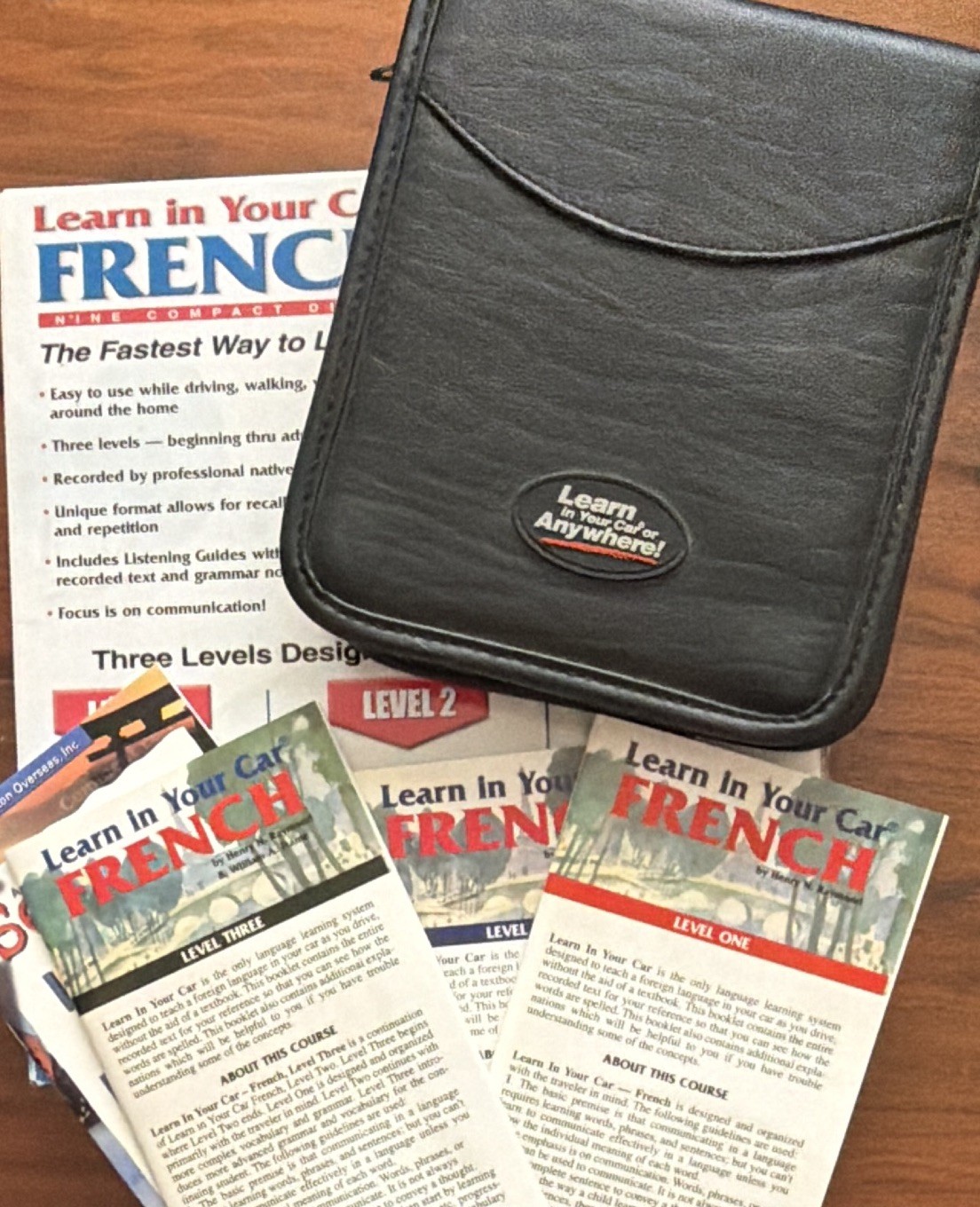 Learn in Your Car French Complete Language Course 3-Level Set CDs+Book Beginner